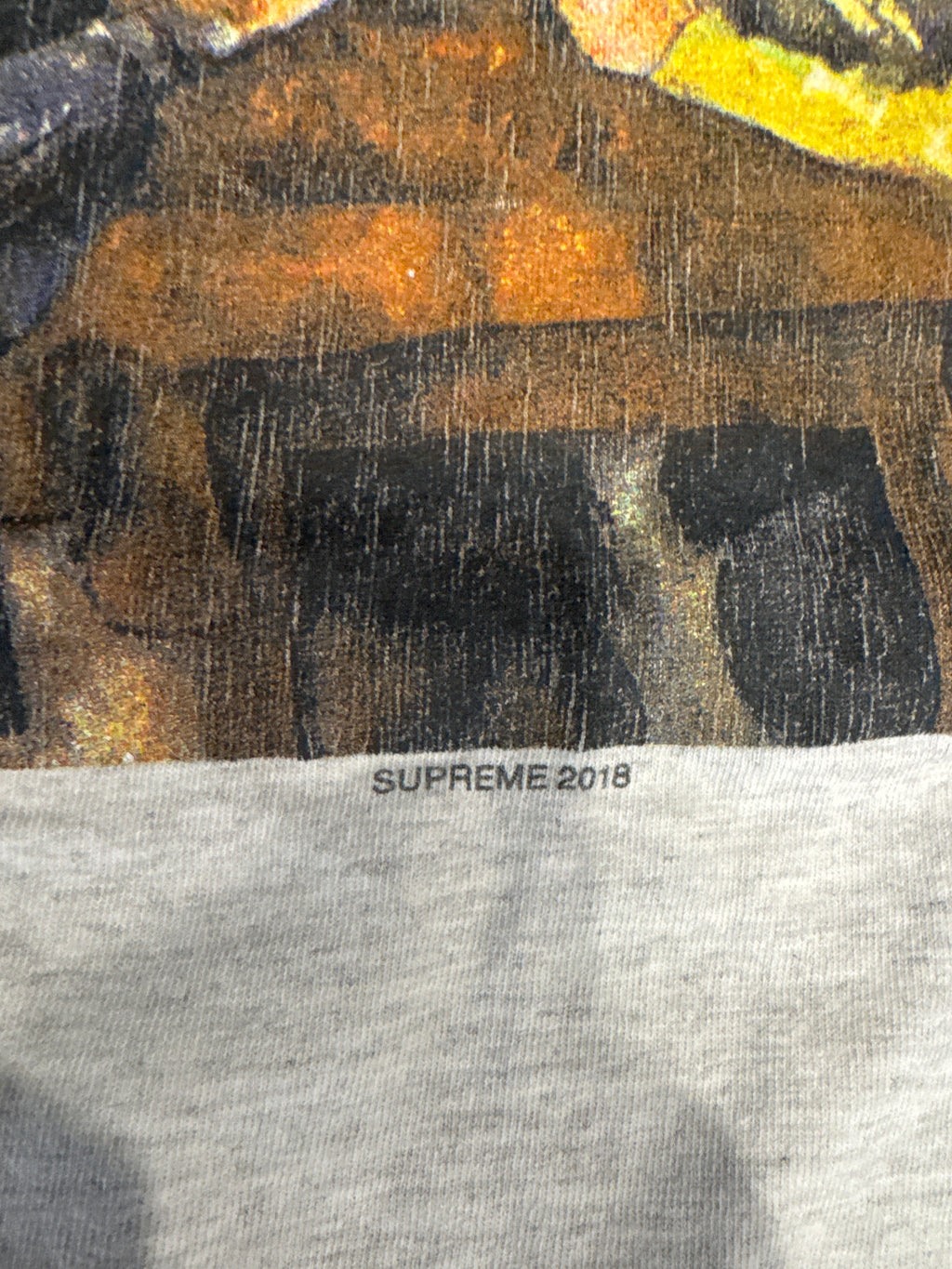 Supreme 'Cards' Gray T-Shirt Large