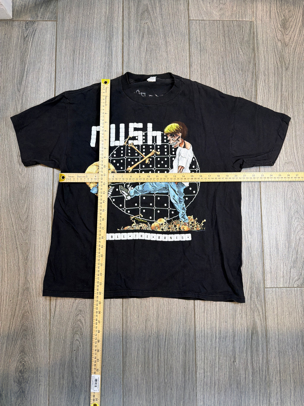 2009 Rush Roll the Bones US Tour Pushead Black T-Shirt Large