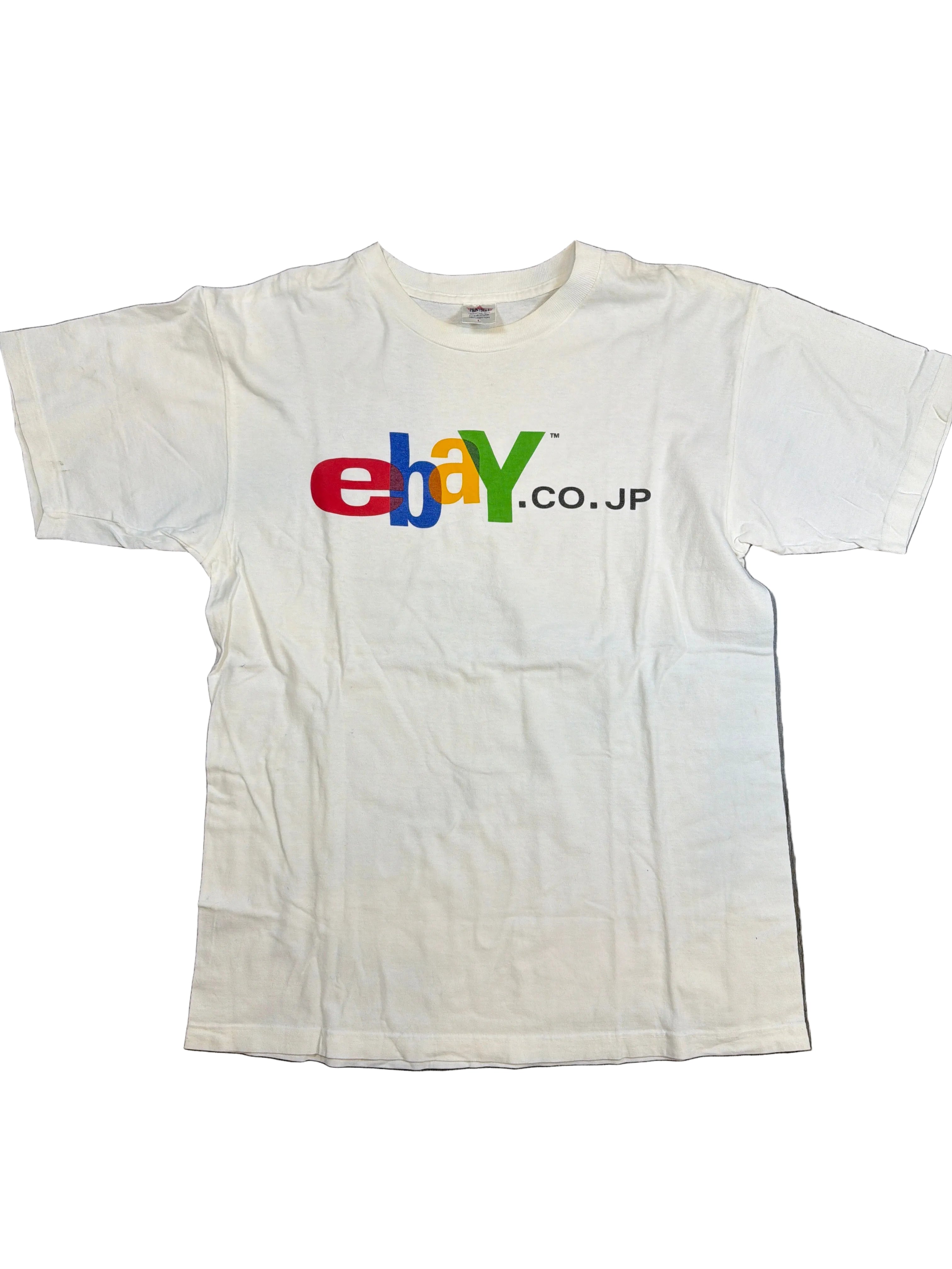 90s-00s Ebay Japan Promo White T-Shirt Large