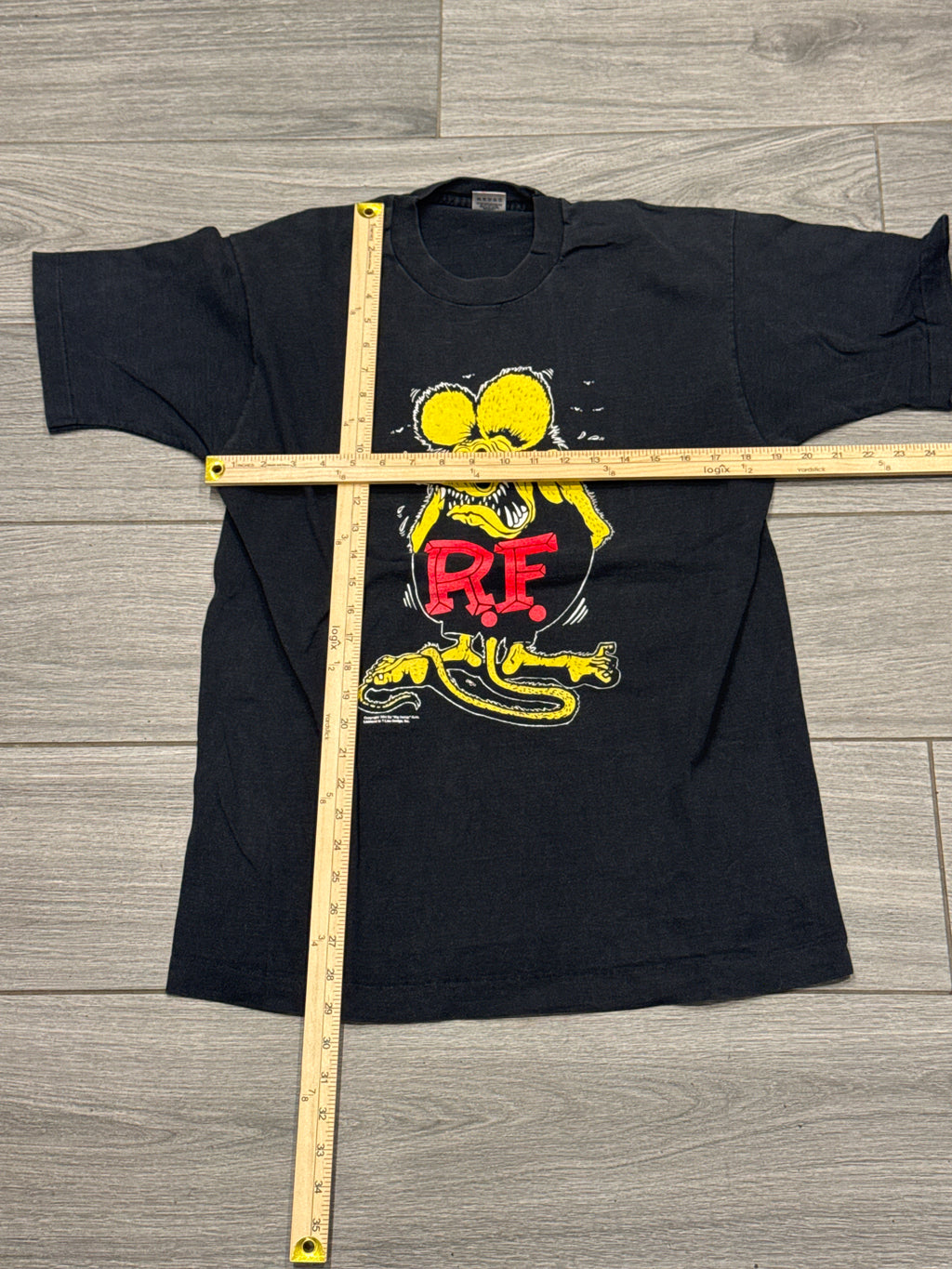 1994 Rat Fink Ed Roth Black Double Sided FOTL T-Shirt Large