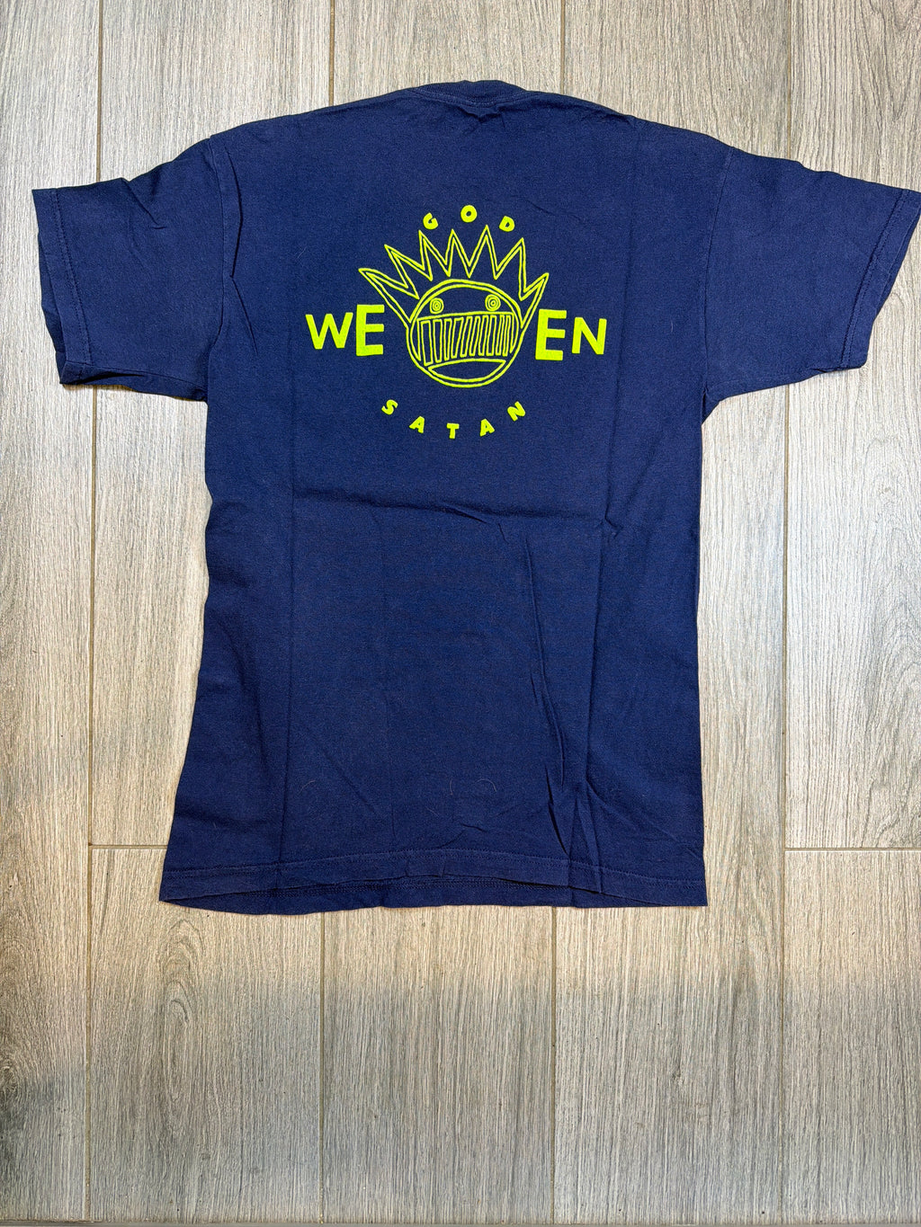 Ween God Ween Satan Oneness Blue T-Shirt M/L