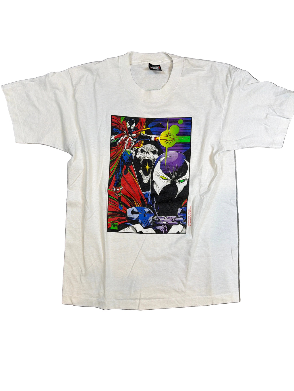 1992 Spawn Comic Todd McFarland Screen Stars White T-Shirt M/L