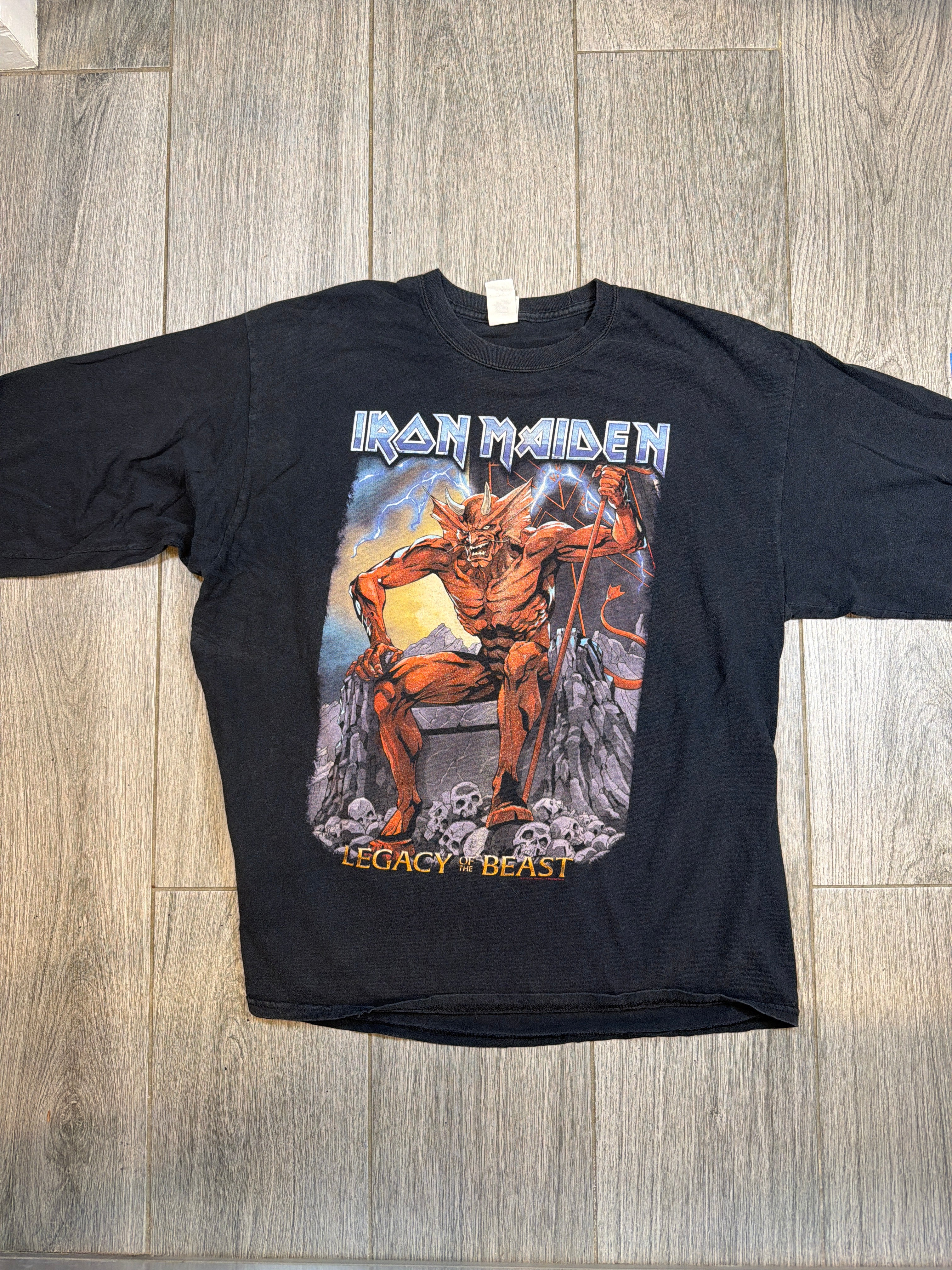 2019  Iron Maiden Legacy of the Beast Long Sleeve Black T-Shirt