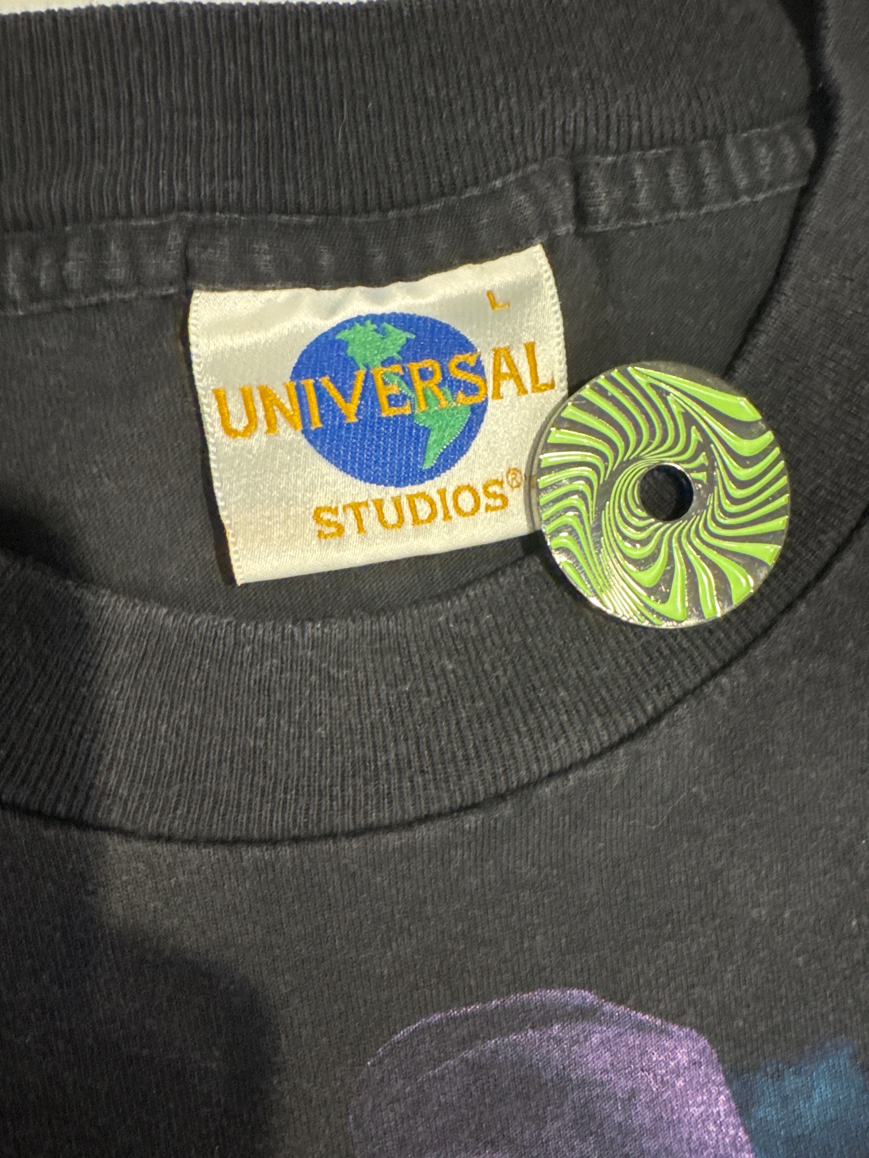 1996 Universal Crypt Keeper Halloween Horror Nights VI Black T-Shirt Large