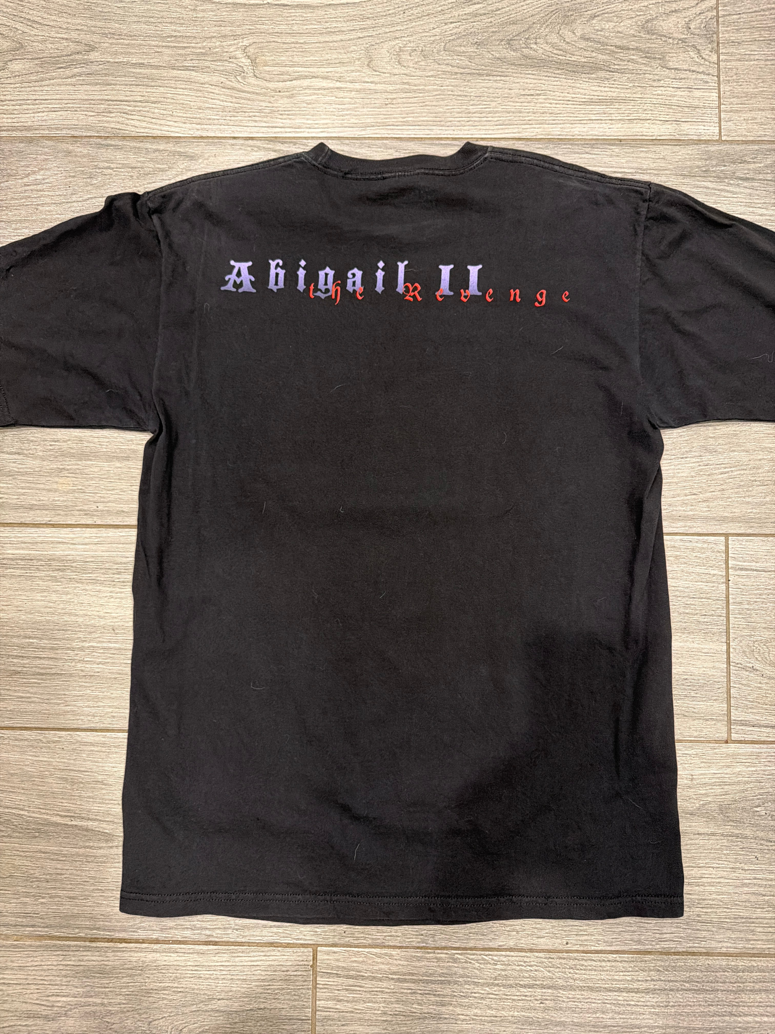 2003 King Diamond Abigail II Double Sided Black T-Shirt Large