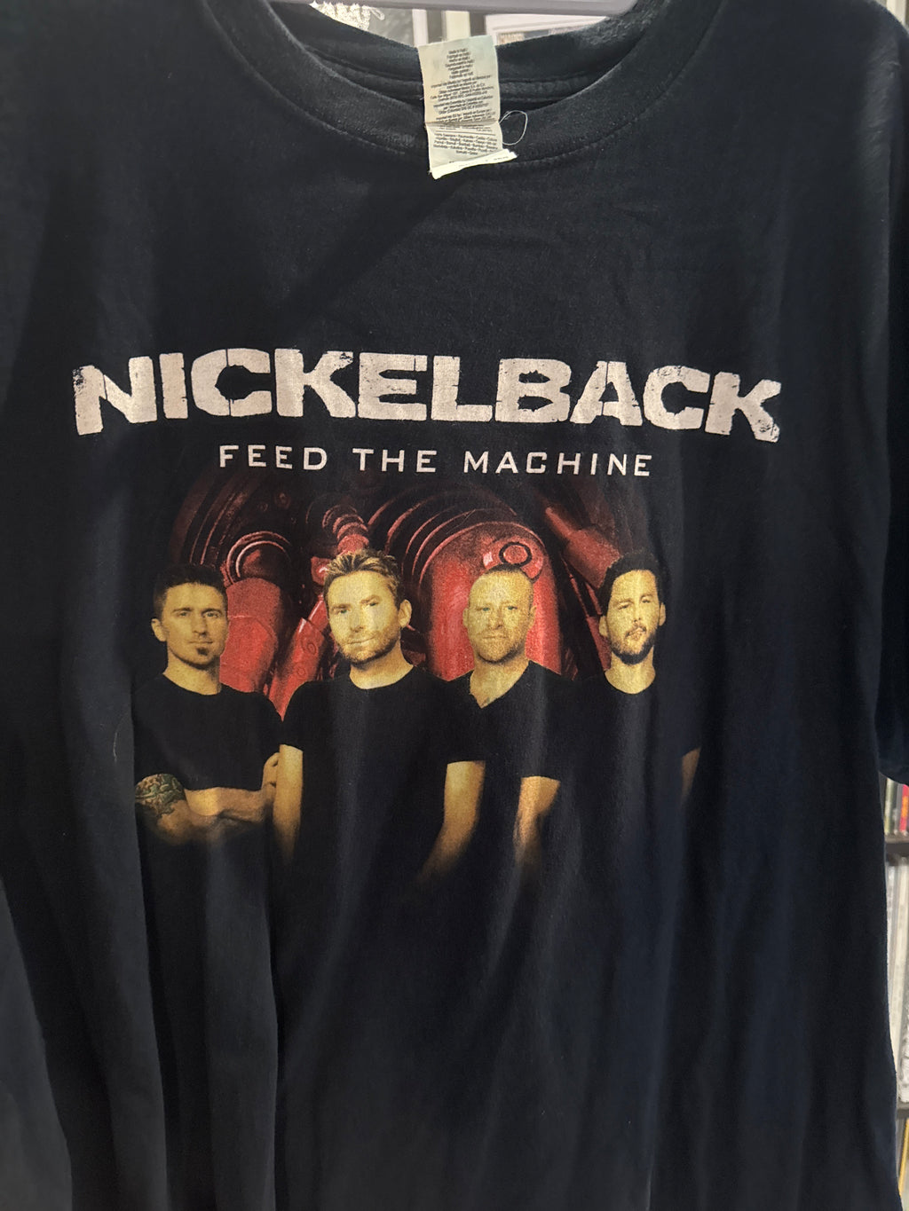 2017 Nickelback Feed the Machine Tour T Shirt Black 2xl Gildan