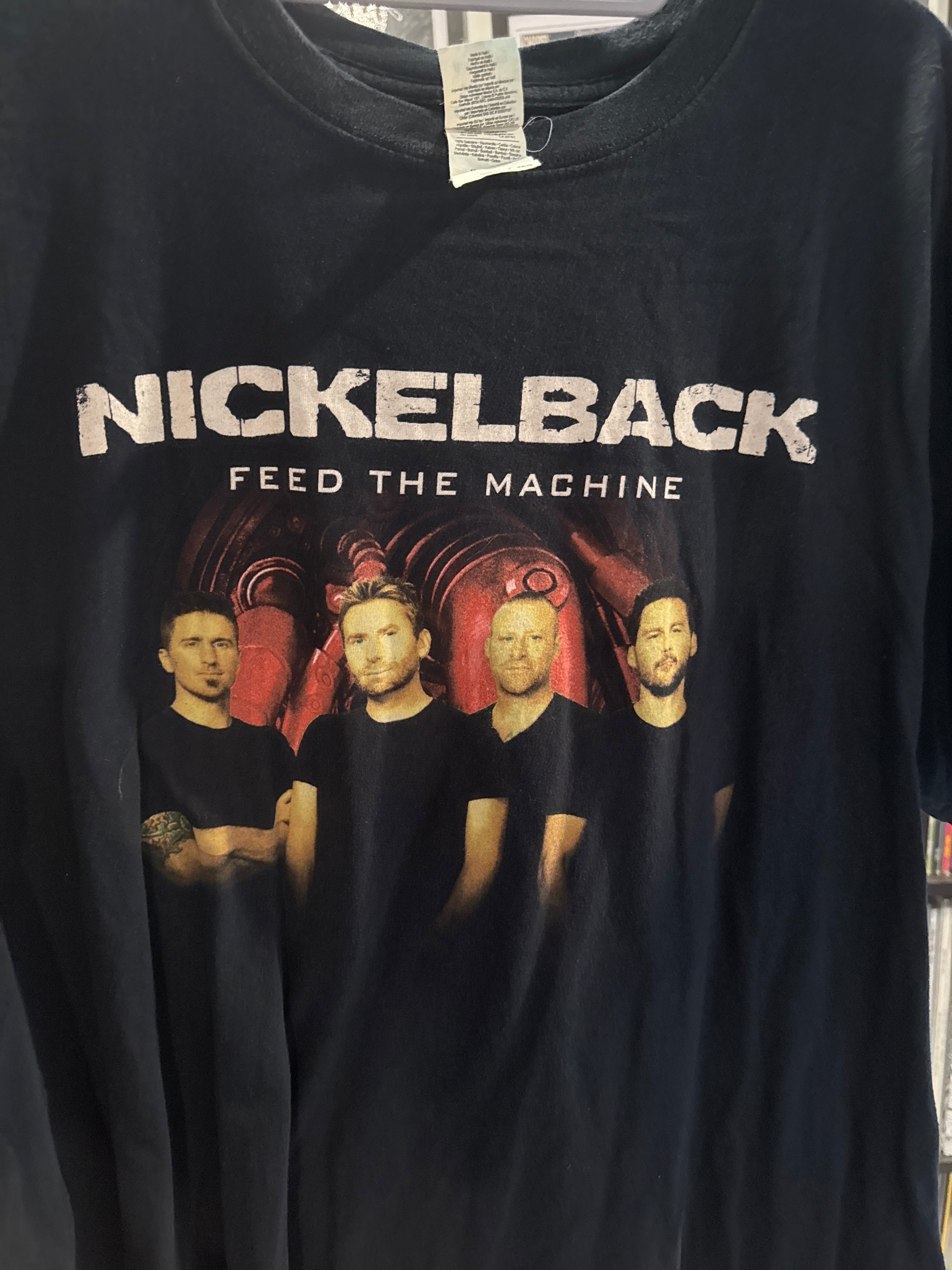2017 Nickelback Feed the Machine Tour T Shirt Black 2xl Gildan