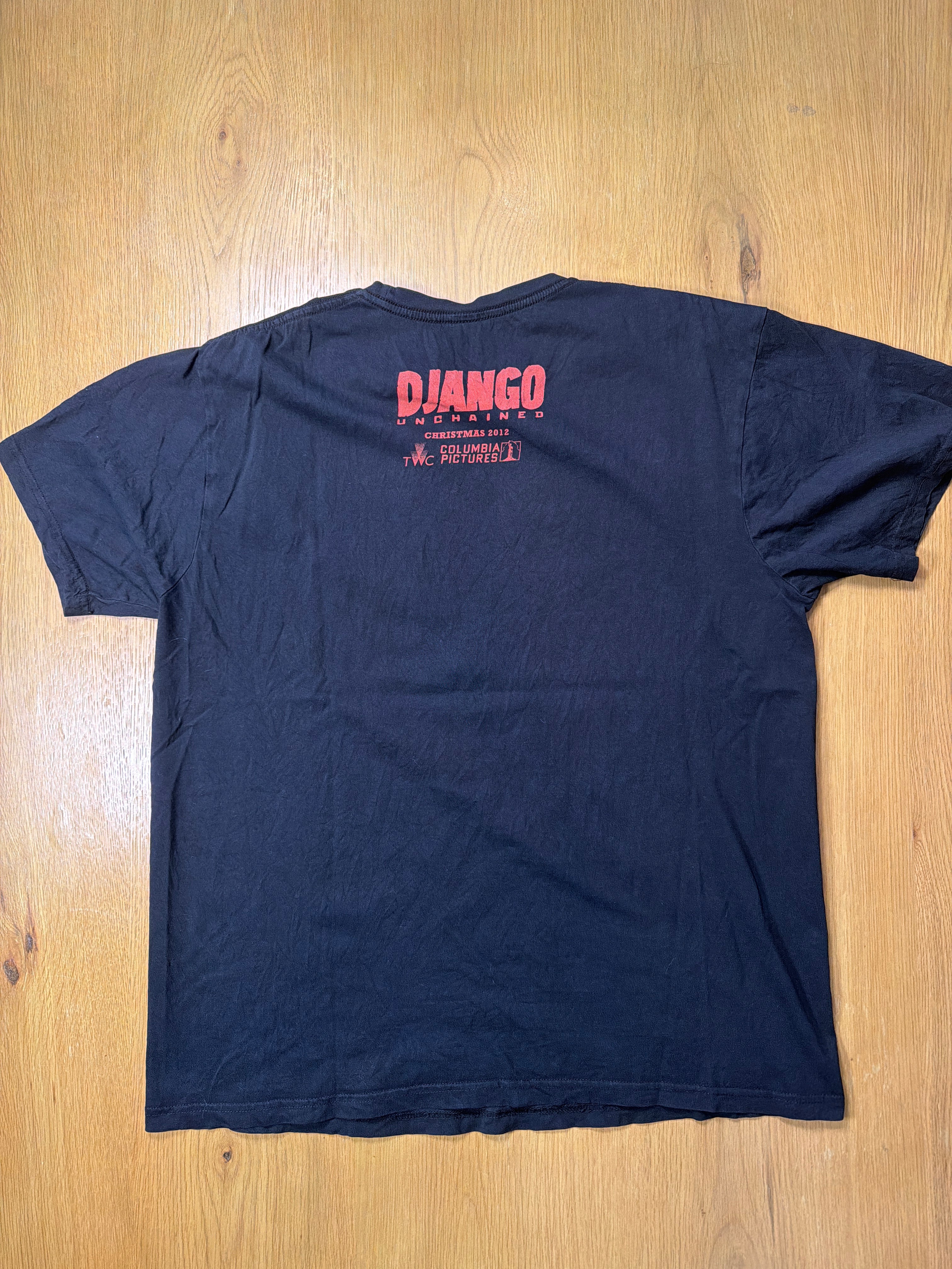 Django Unchained 2012 Movie Promo Tarantino Y2K Black T-Shirt M/L