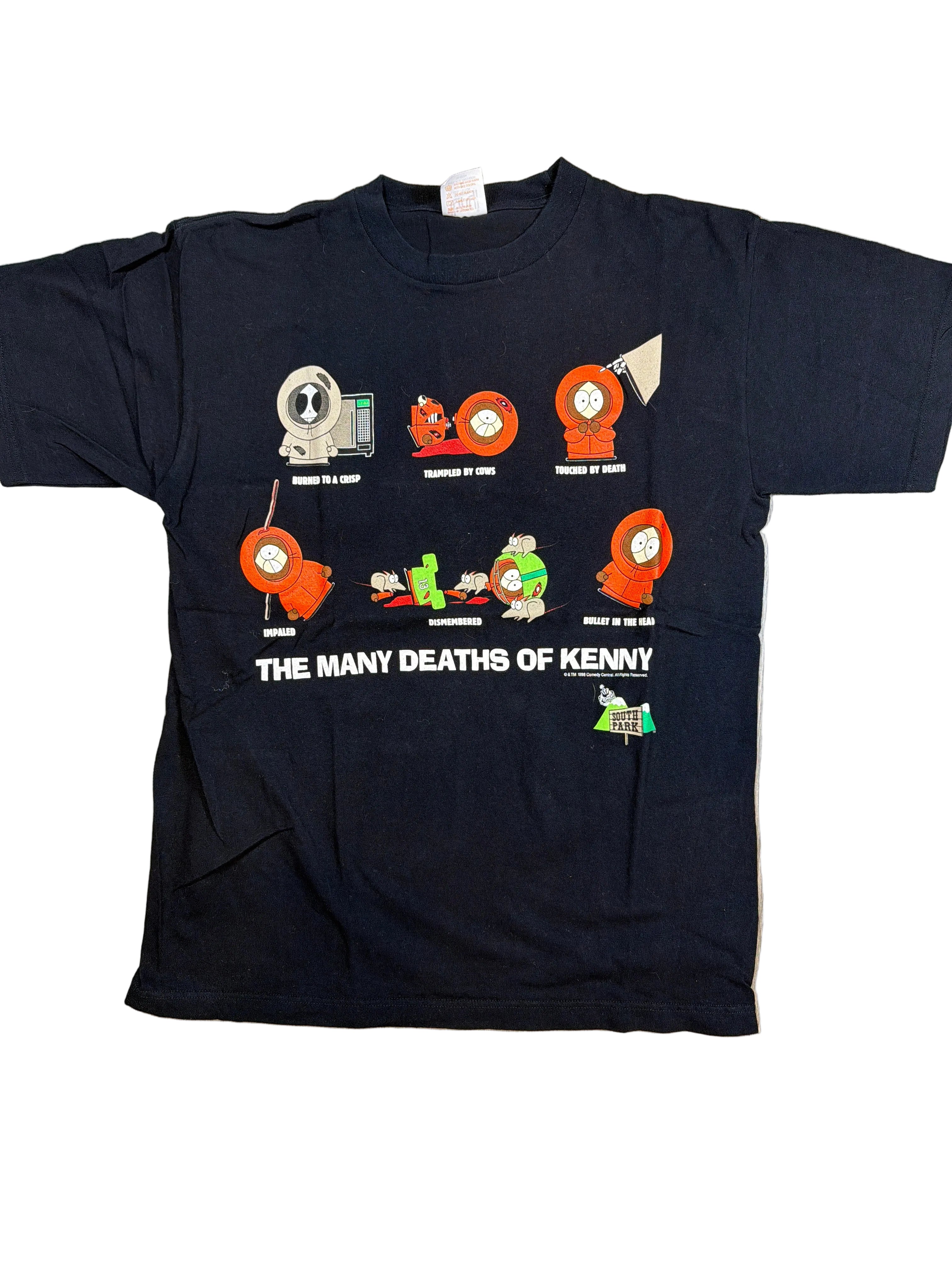 South Park Viele Tode von Kenny 00er Schwarzes T-Shirt Large