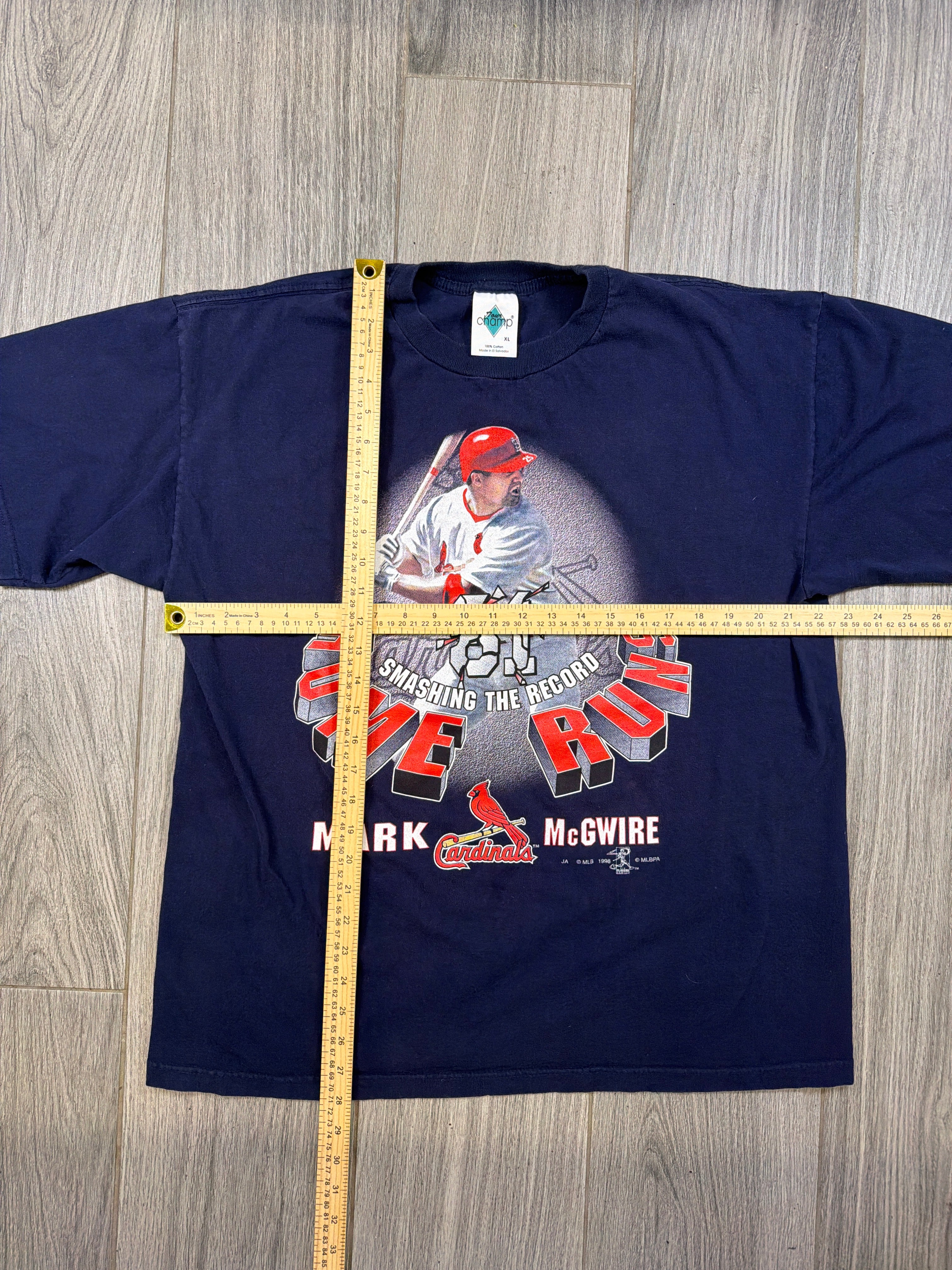 Mark Mcgwire Cardinals Home Runs Records T-Shirt XL