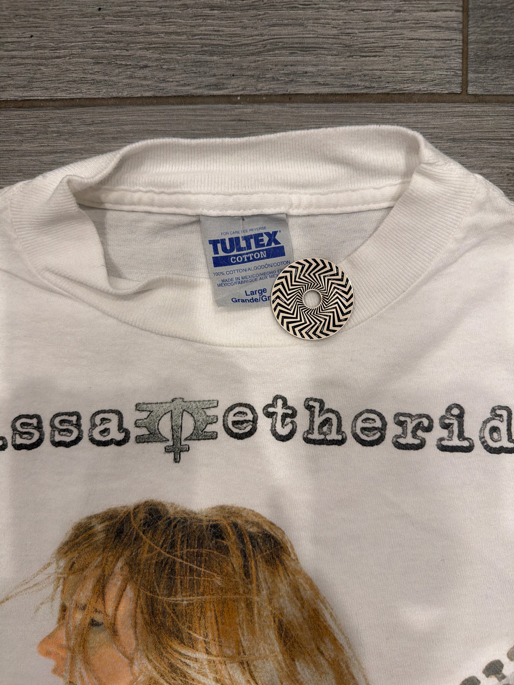 1996 Melissa Etheridge Your Little Secret Tour White T-Shirt Large