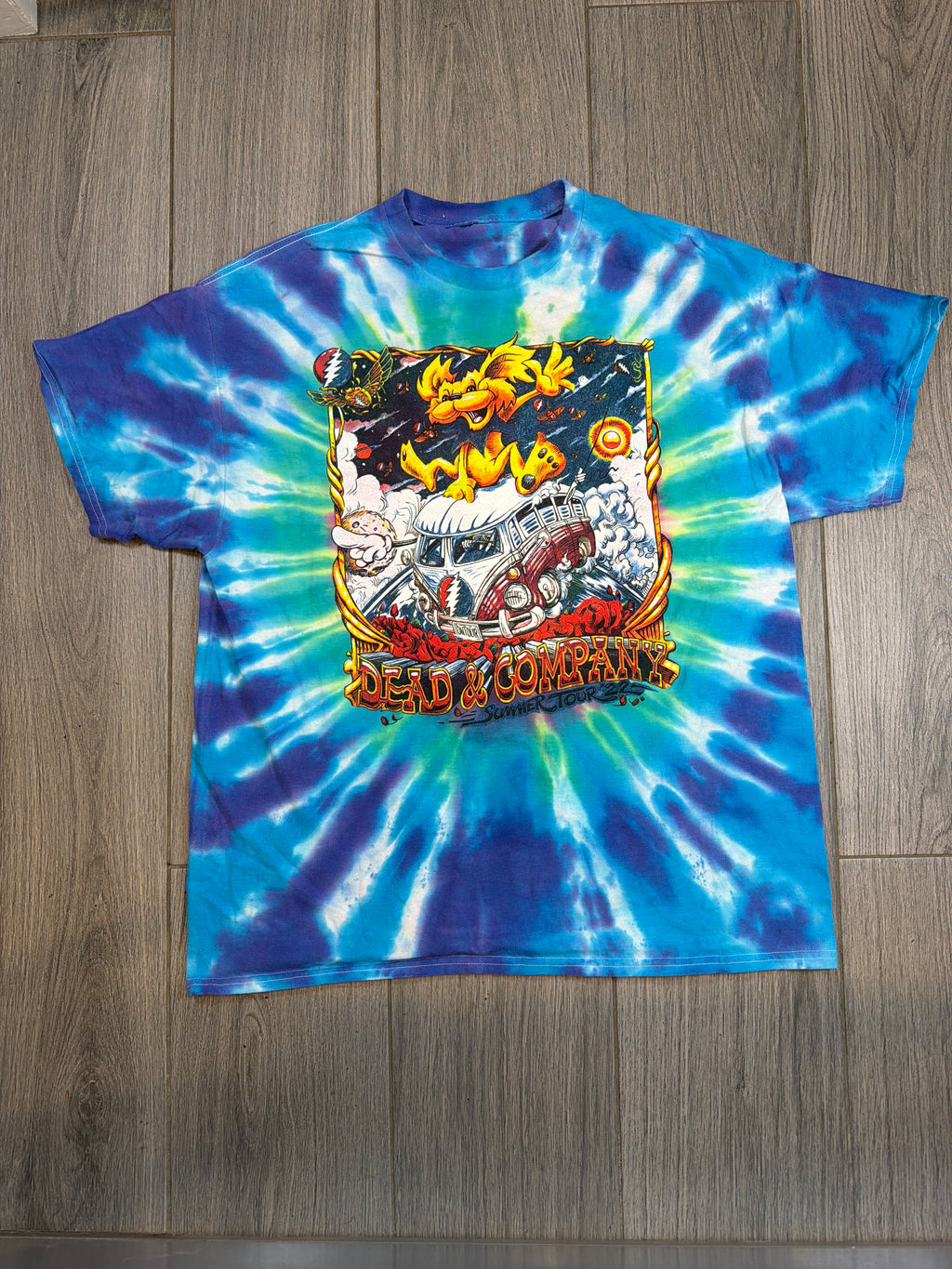2022 Dead & Company Grateful Dead Summer Tour Tie Dye T-shirt XL