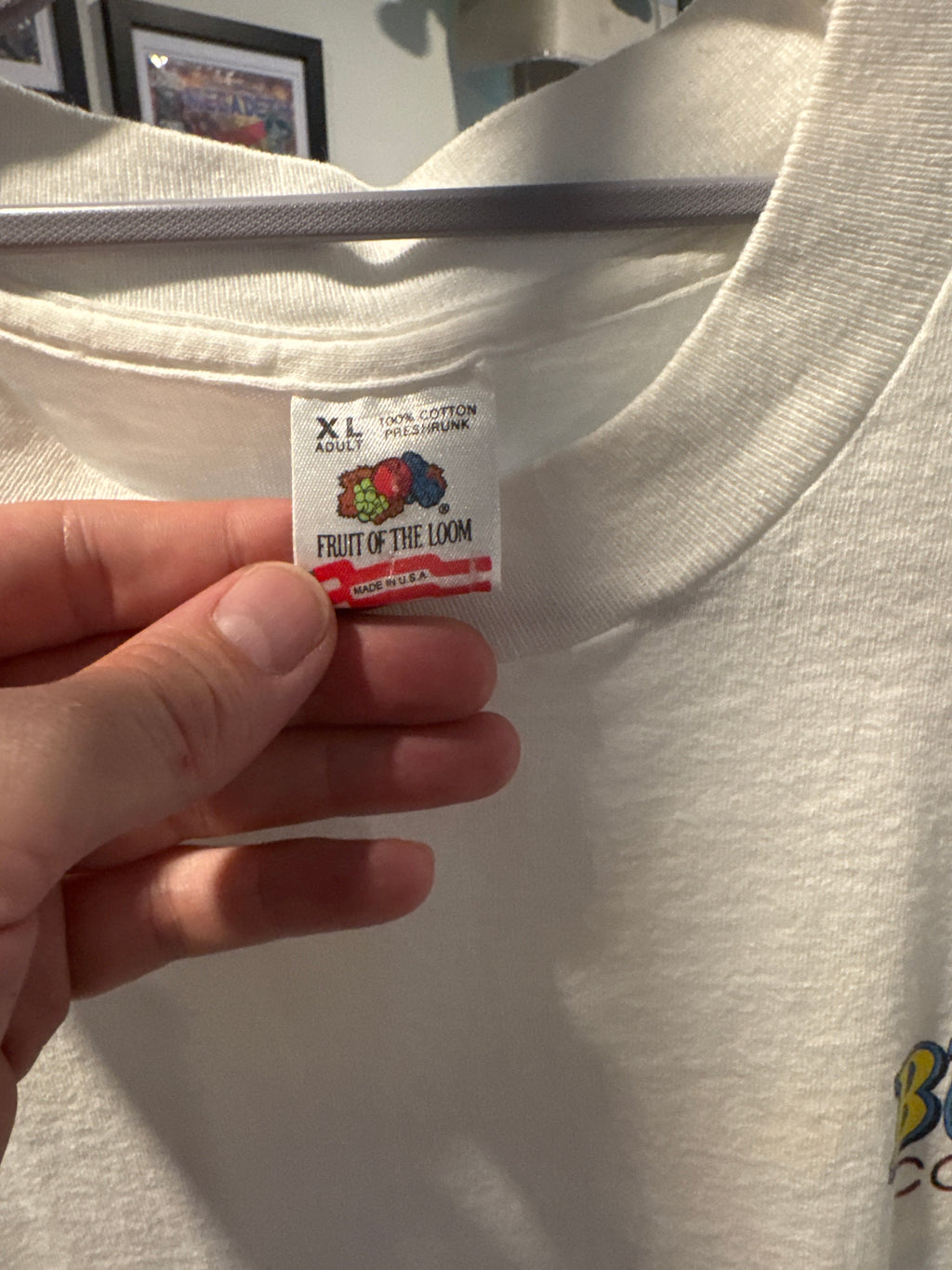 90s Bungee Condoms Vulgar Fruit of the Loom White Single Stitch XL