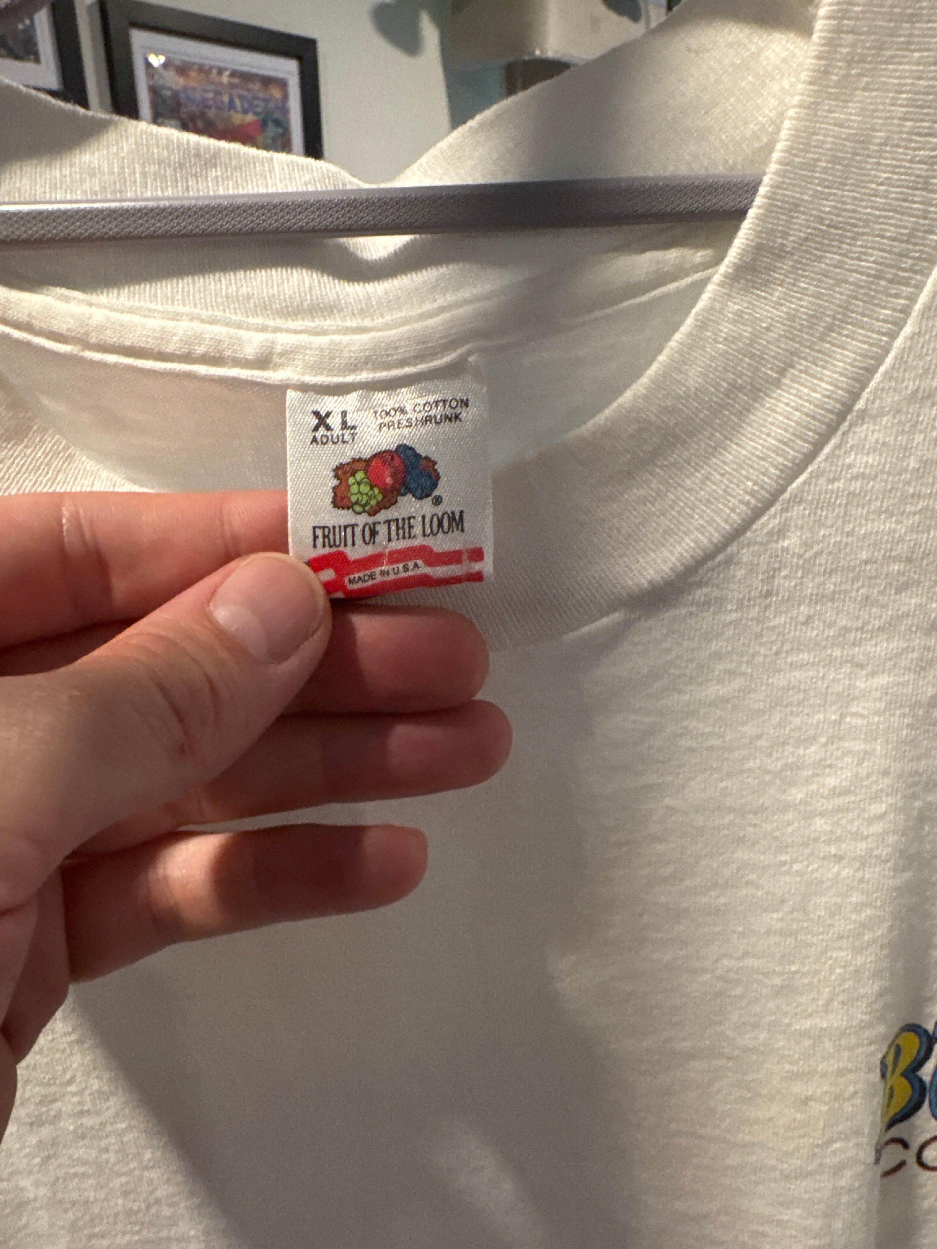 90s Bungee Condoms Vulgar XL Fruit of the Limb White Single Stitch