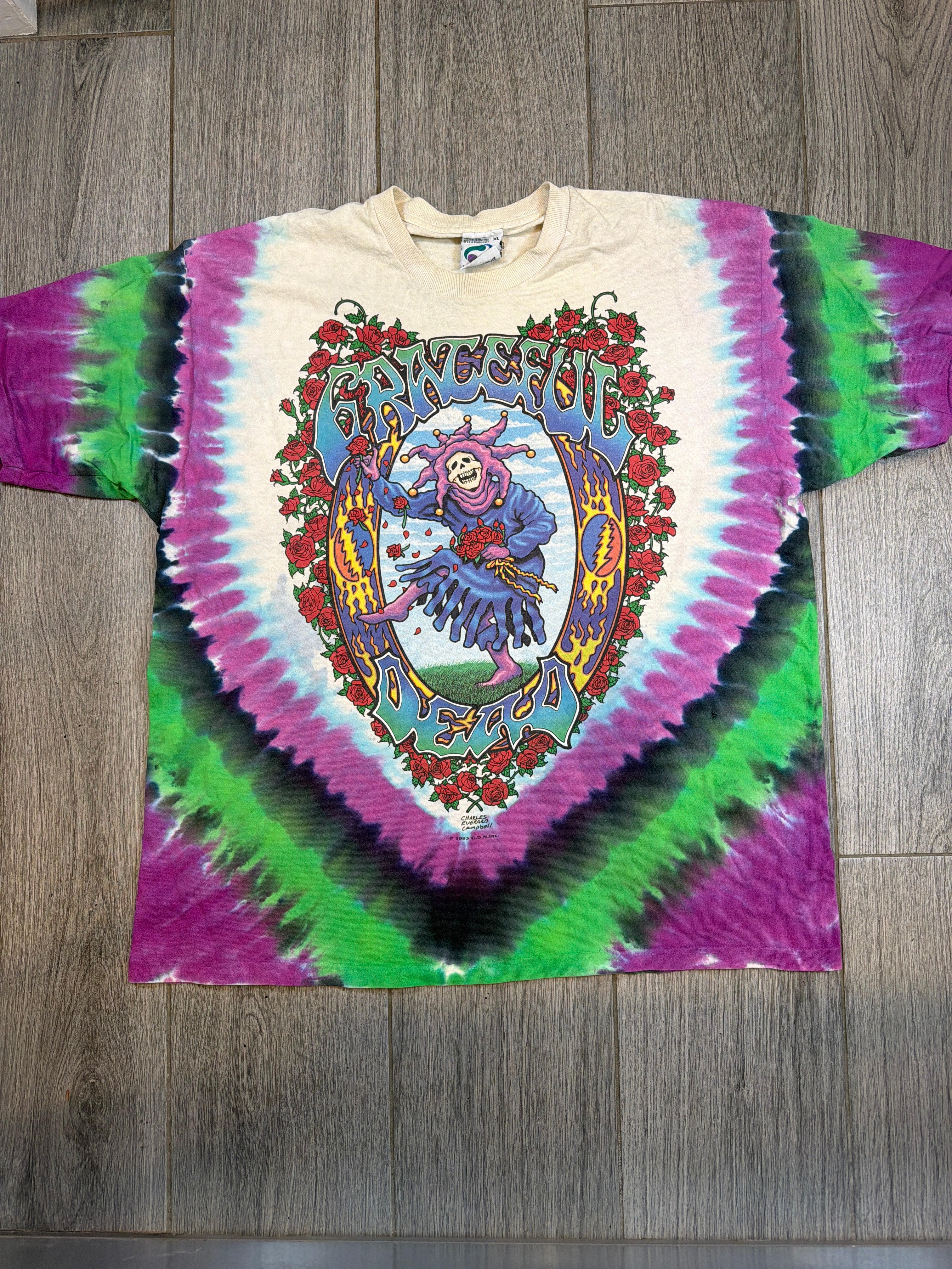 1993 Grateful Dead Seasons of the Dead Endless Tour T-Shirt XL
