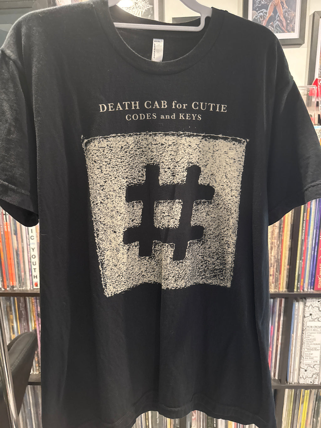 2011 Death Cab For Cutie Codes and Keys Tour T Shirt American Apparel Large Black