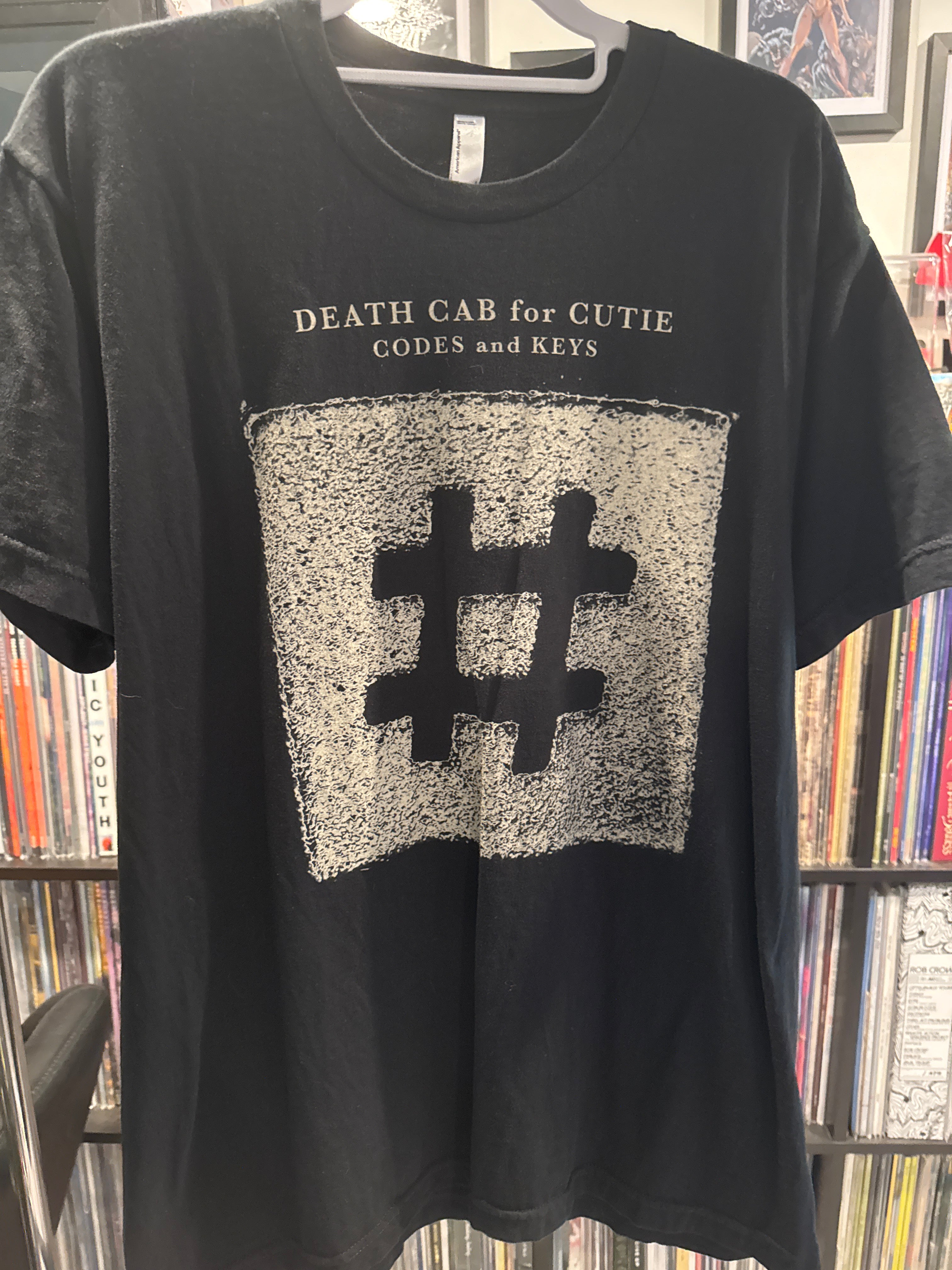 2011 Death Cab For Cutie Codes and Keys Tour T Shirt American Apparel Large Black