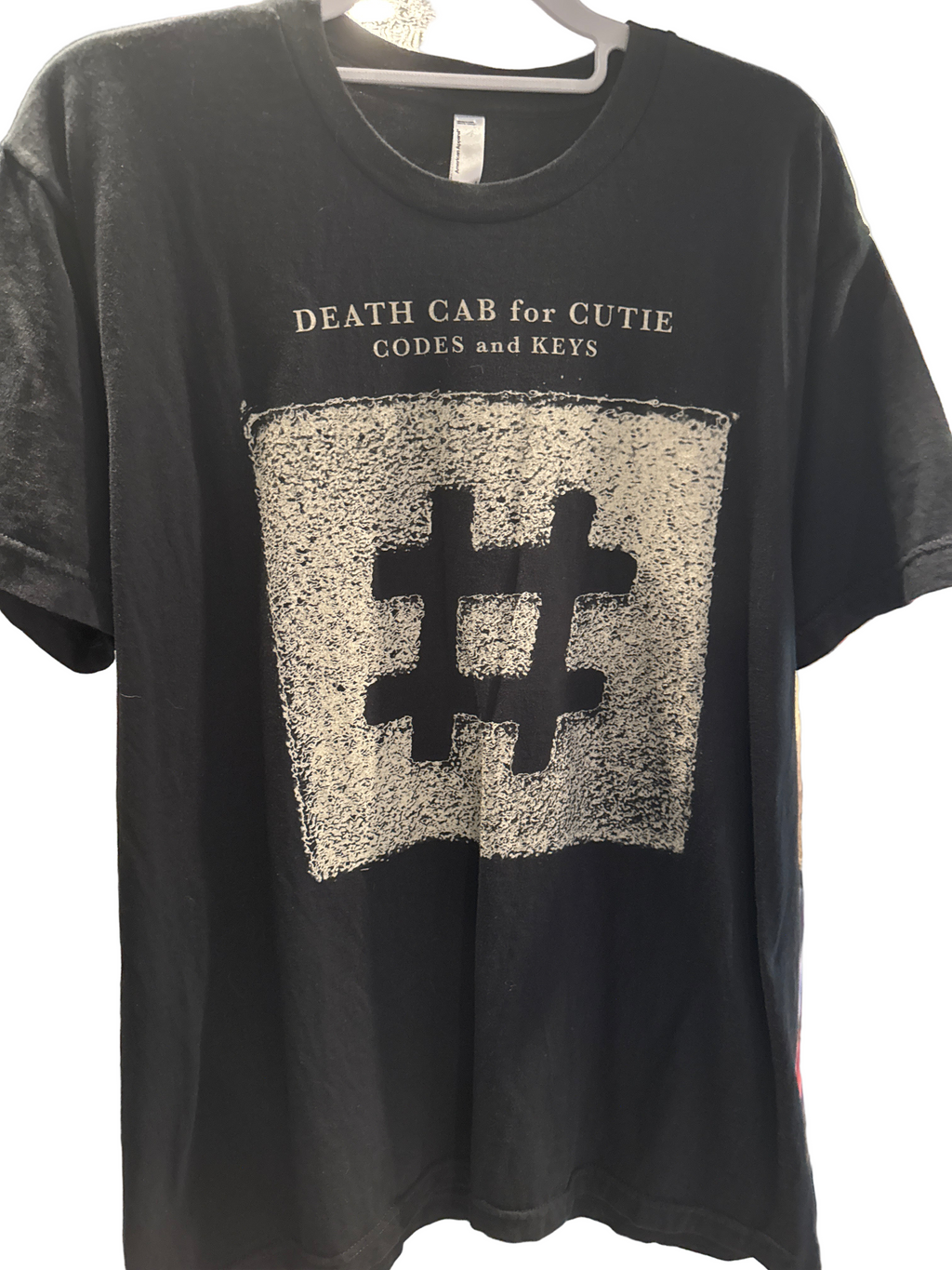 2011 Death Cab For Cutie Codes and Keys Tour T Shirt American Apparel Large Black