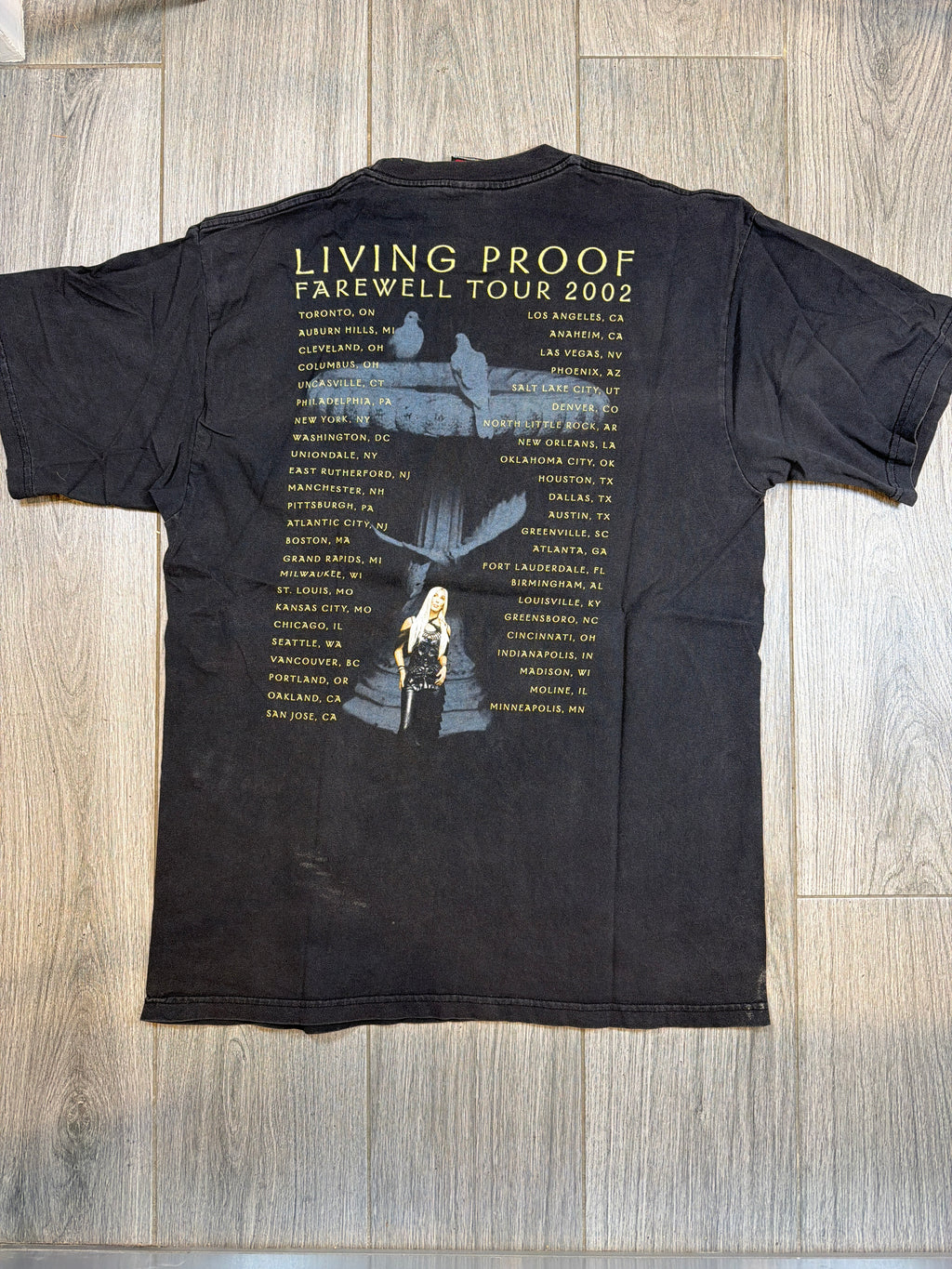2002 Cher 'Living Proof' Tour Giant T-Shirt XL