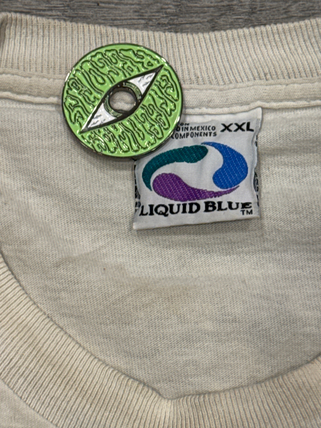 1996 Grateful Dead Ski Bear Liquid Blue Tie Dye T-Shirt 2X