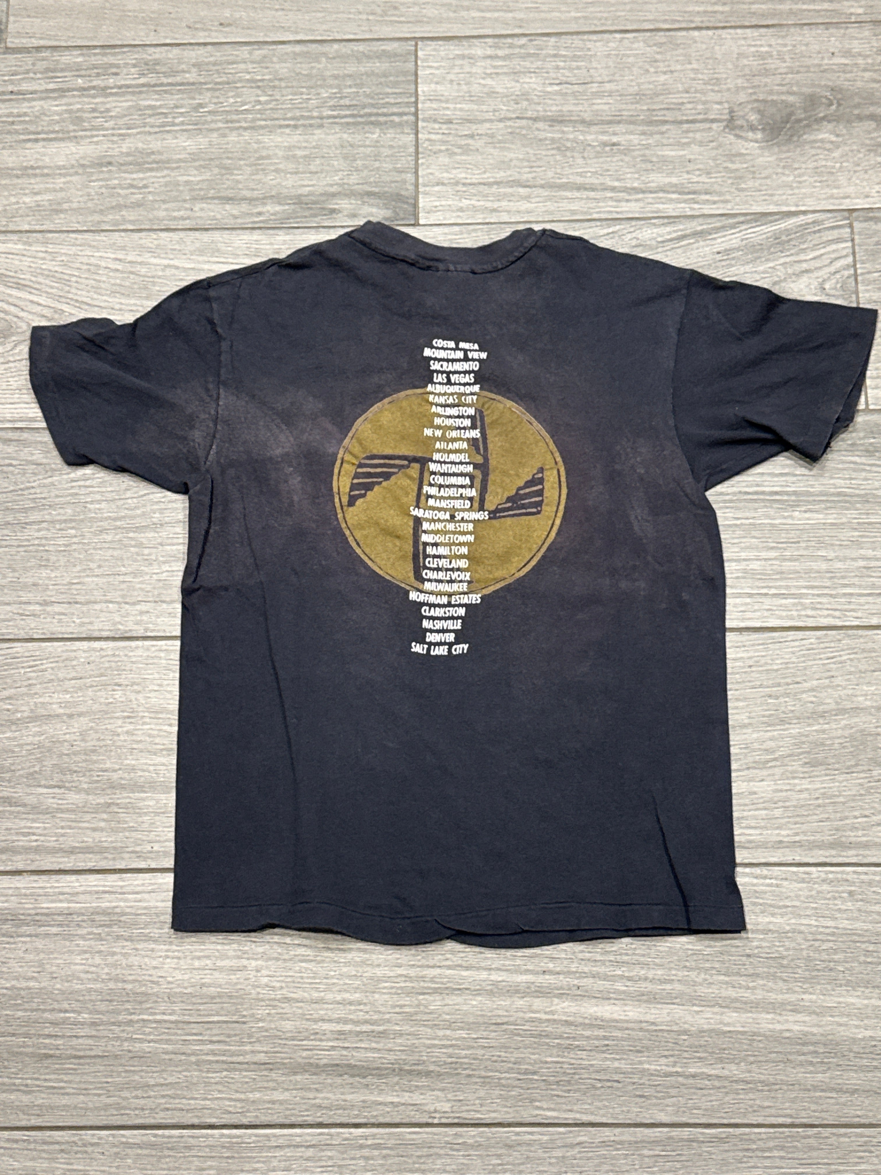 1987 Heart Tour Hanes Black T-Shirt Ann Nancy Wilson Medium