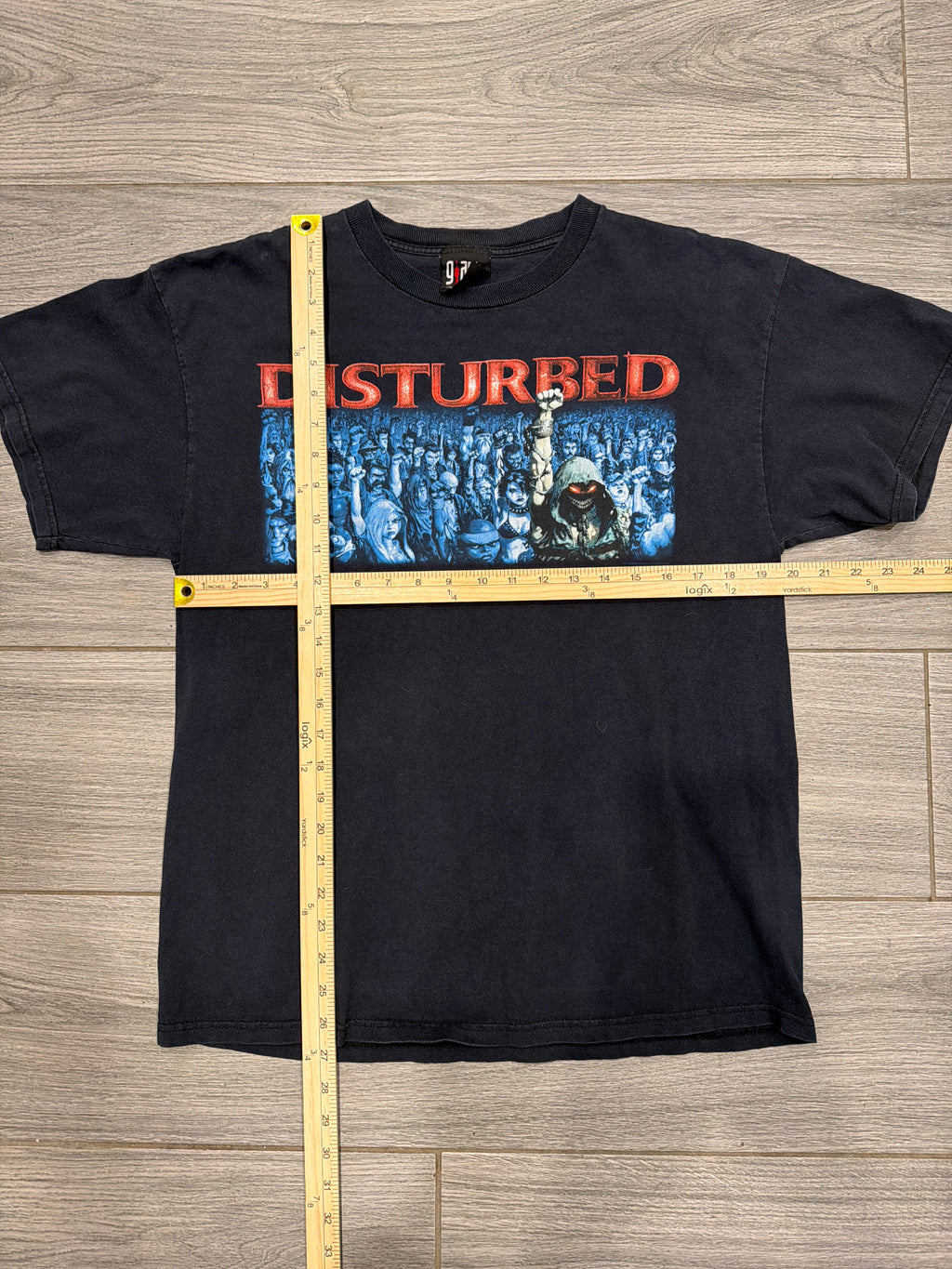 2006 Disturbed The Guy Nu Metal Band Black T-Shirt Large
