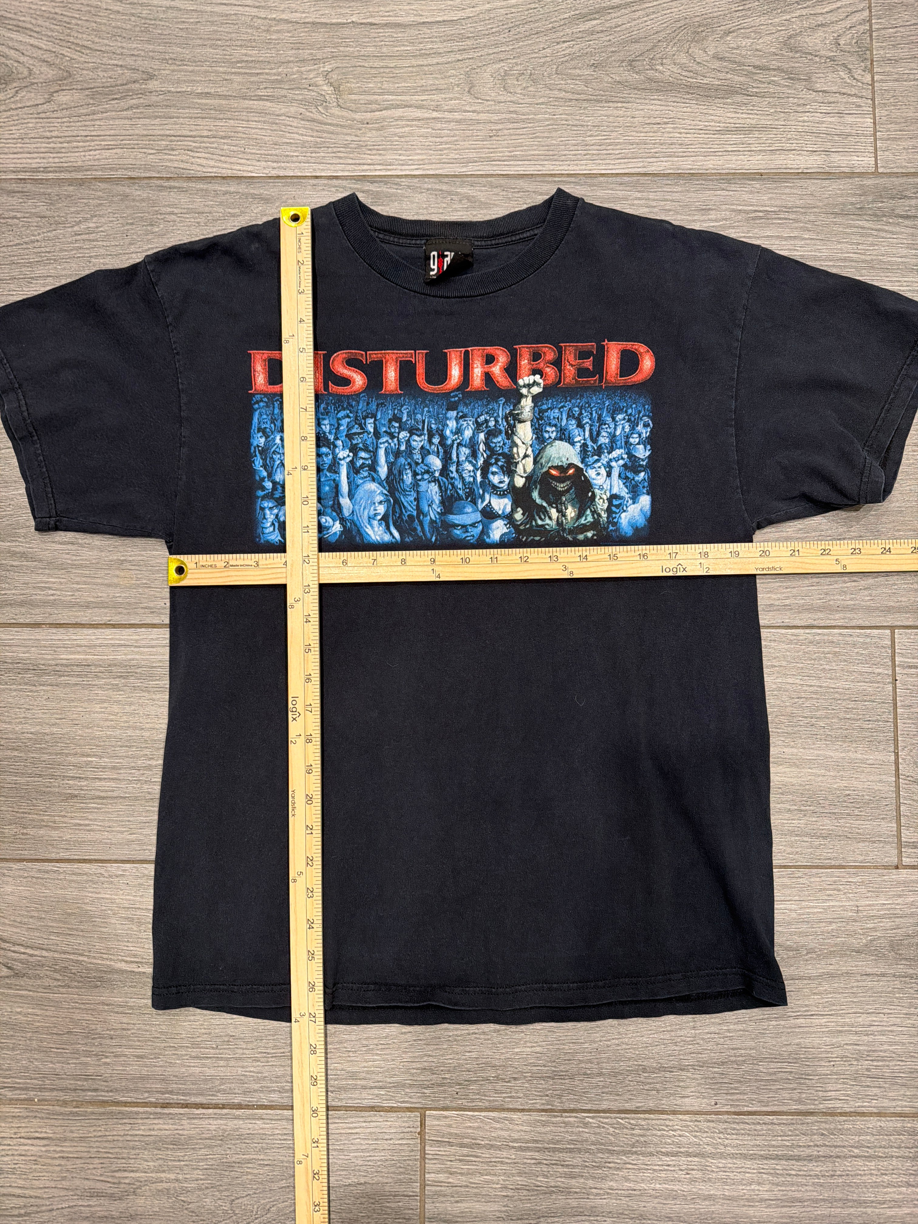 2006 Disturbed The Guy Nu Metal Band Black T-Shirt Large