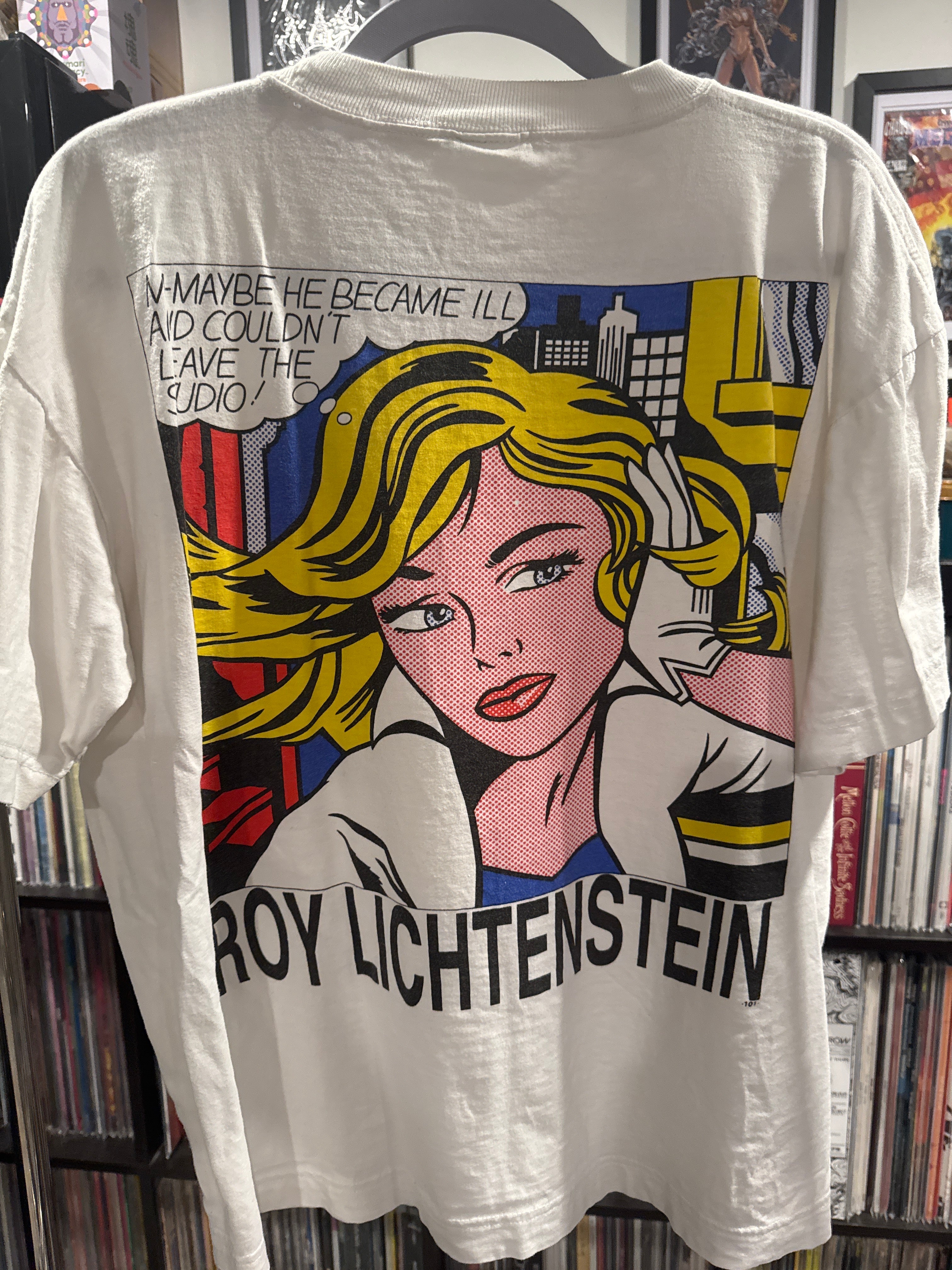 90s Roy Lichtenstein Art Shirt M White