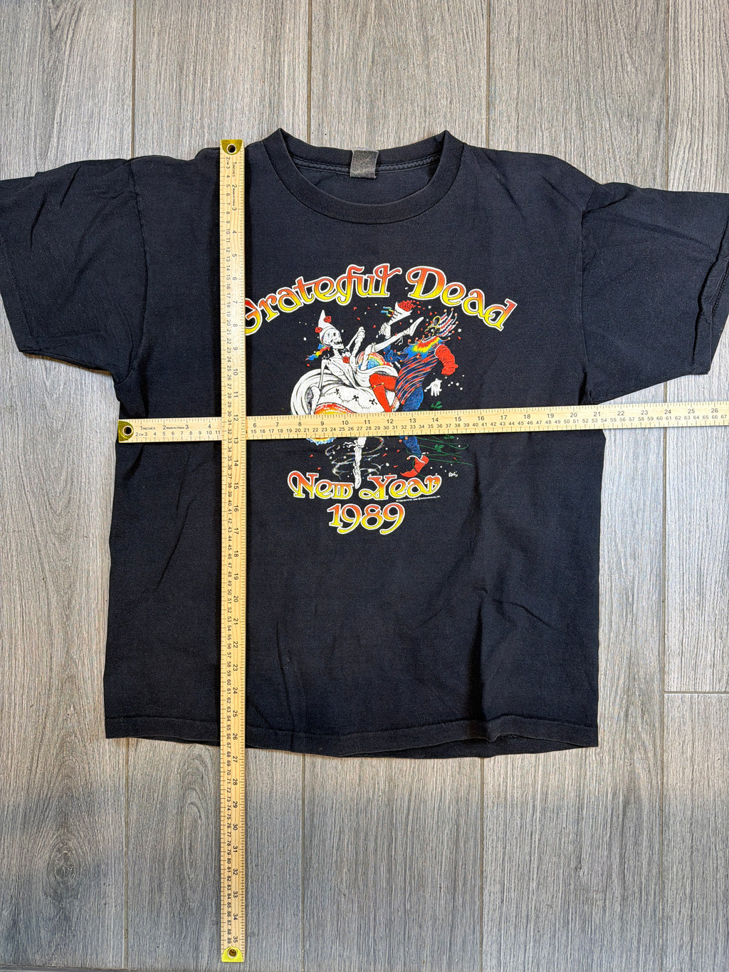 1989 Grateful Dead 'New Year' T-Shirt Medium