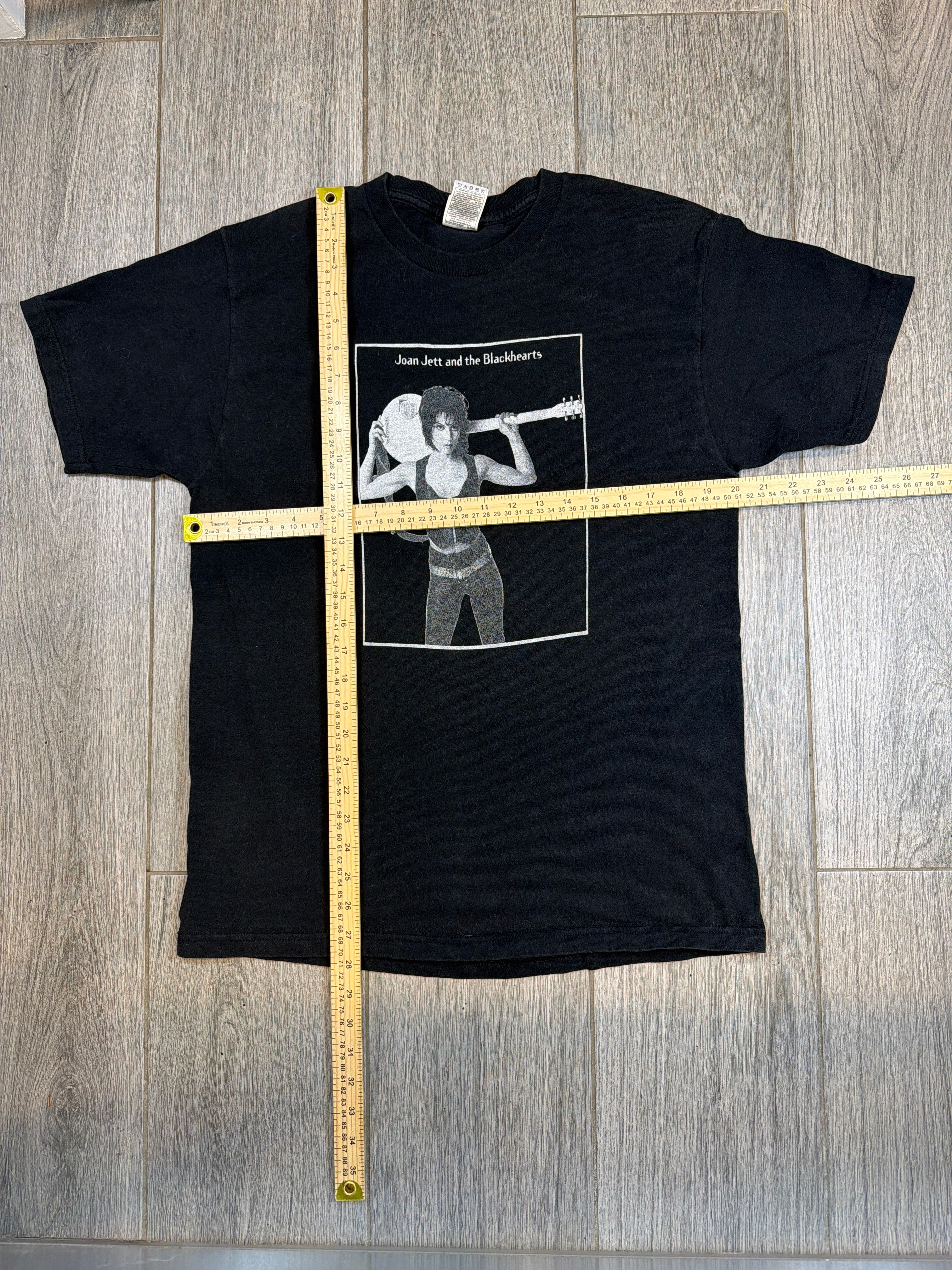 90s Joan Jett and The Blackhearts Double Sided Black T-Shirt Large