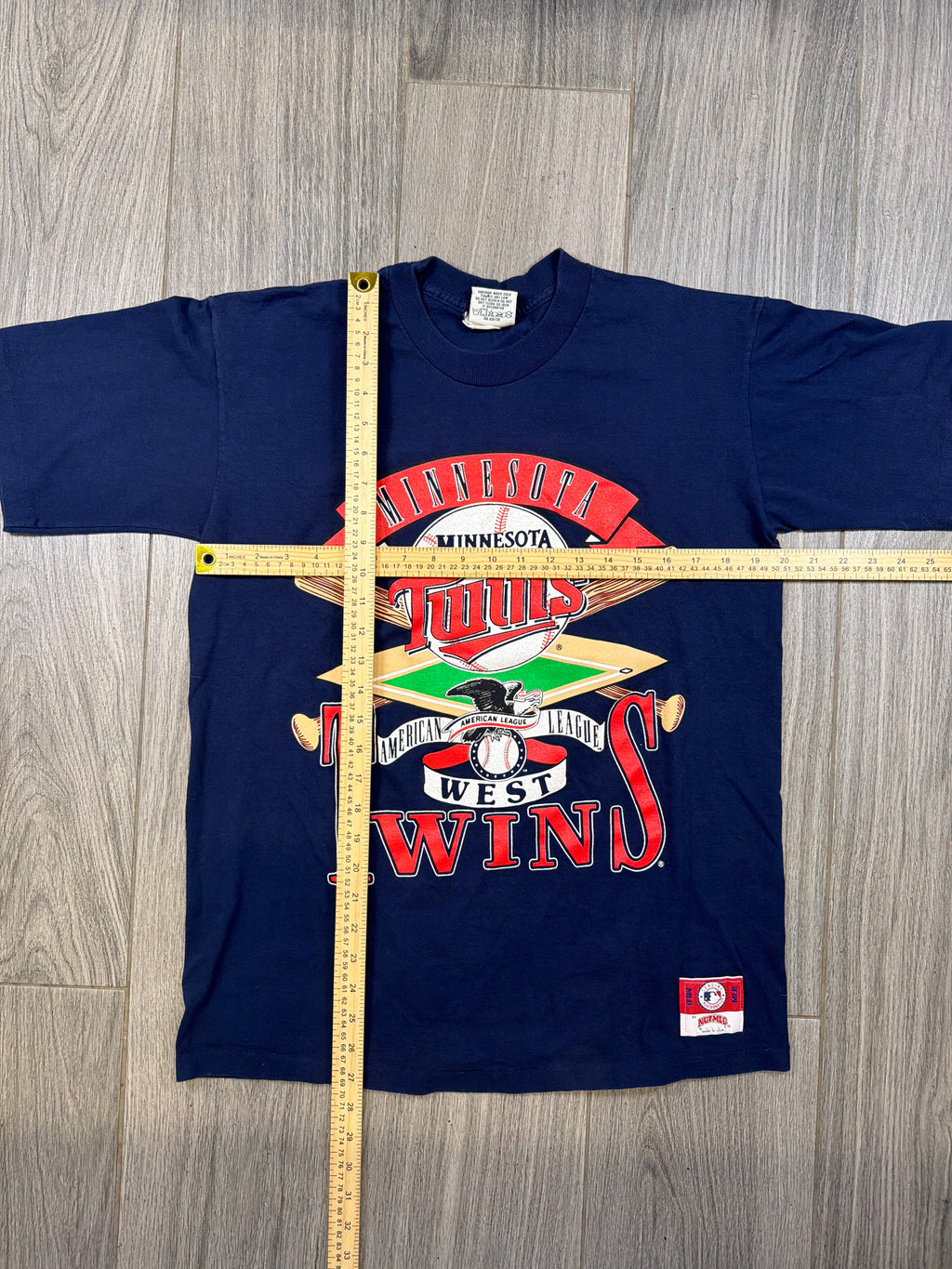Minnesota Twins MLB 90s Navy T-Shirt Large
