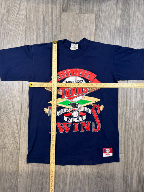 Minnesota Twins MLB 90s Navy T-Shirt Large