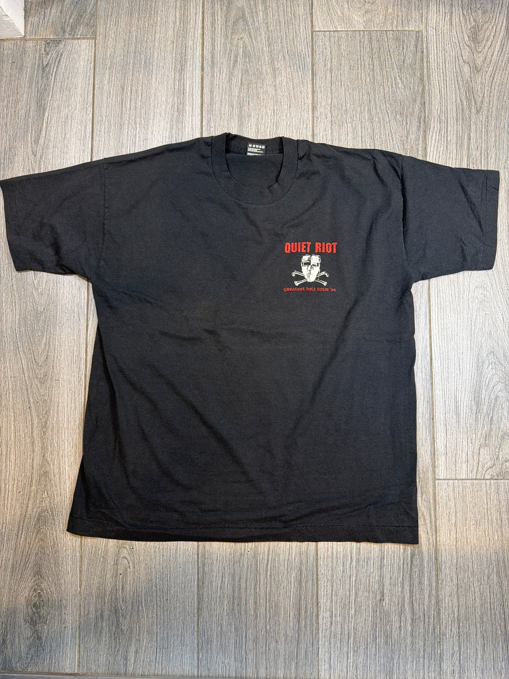 1996 Quiet Riot The Buck Stops Here FOTL Black T-Shirt XL