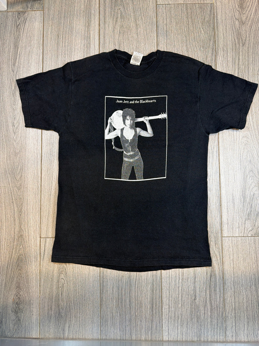 90s Joan Jett and The Blackhearts Double Sided Black T-Shirt Large