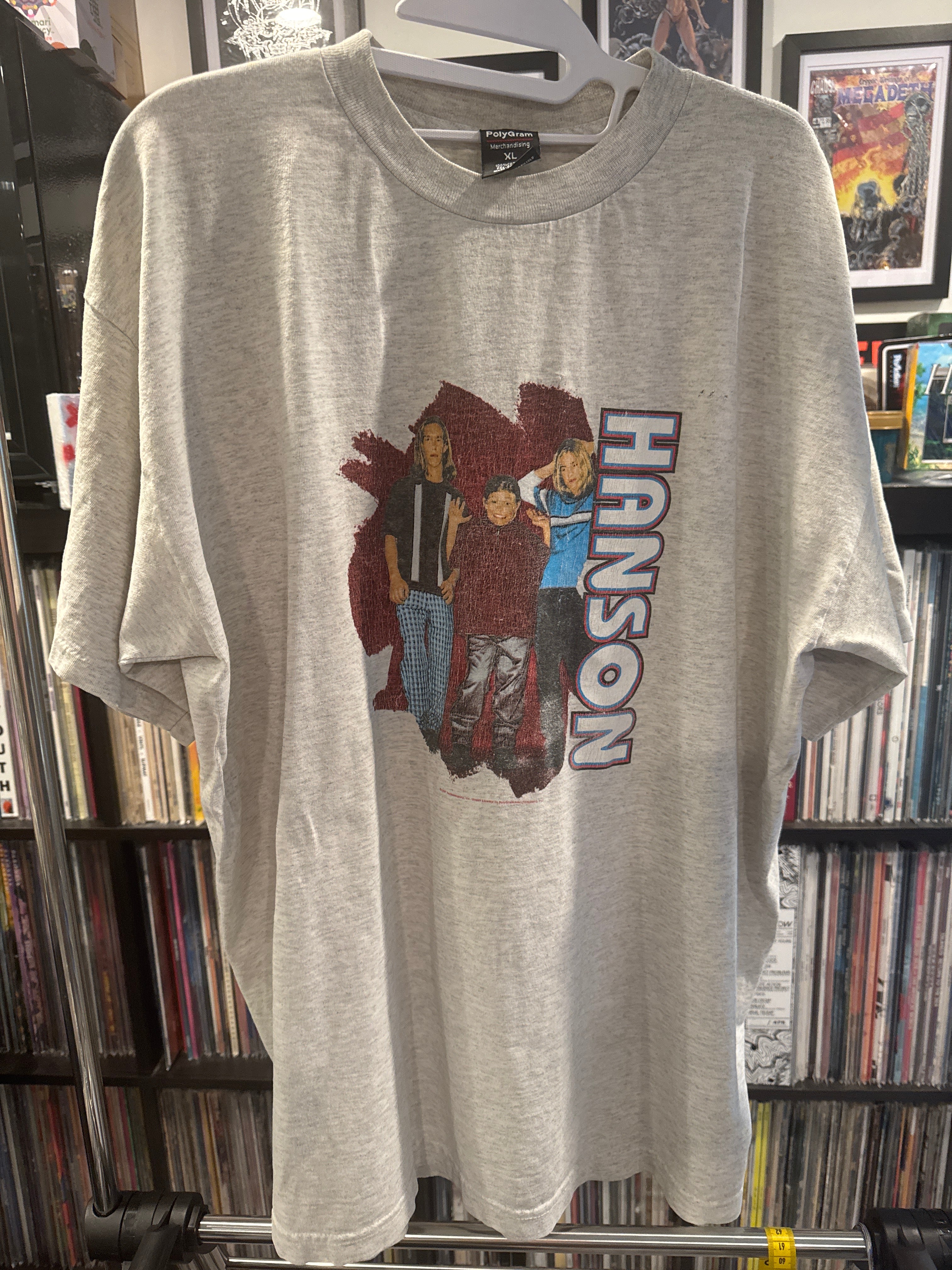 1997 Hanson Single Stitch Band T Shirt XL Heather Polygram
