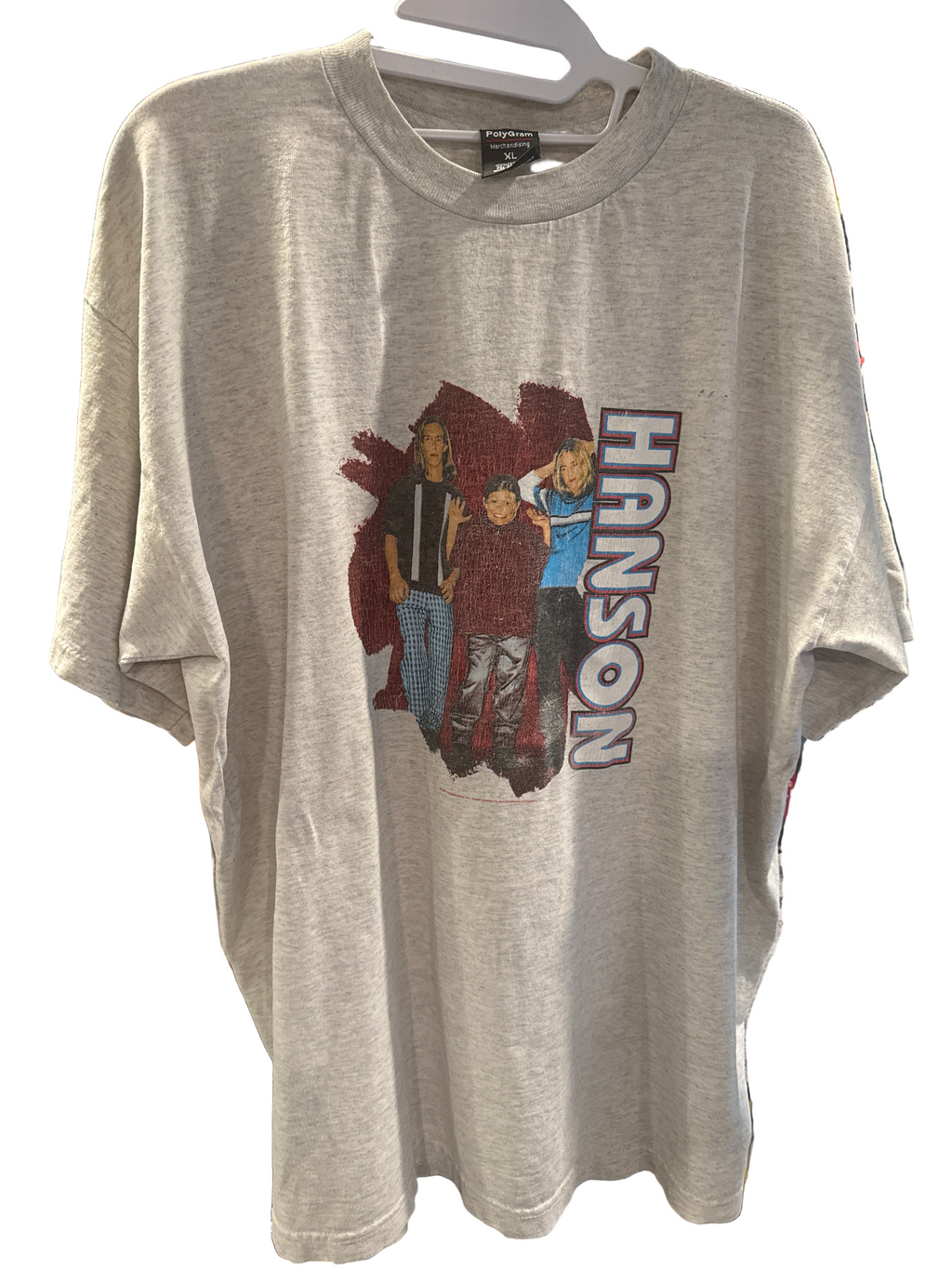 1997 Hanson Single Stitch Band T-Shirt XL Heather Polygram