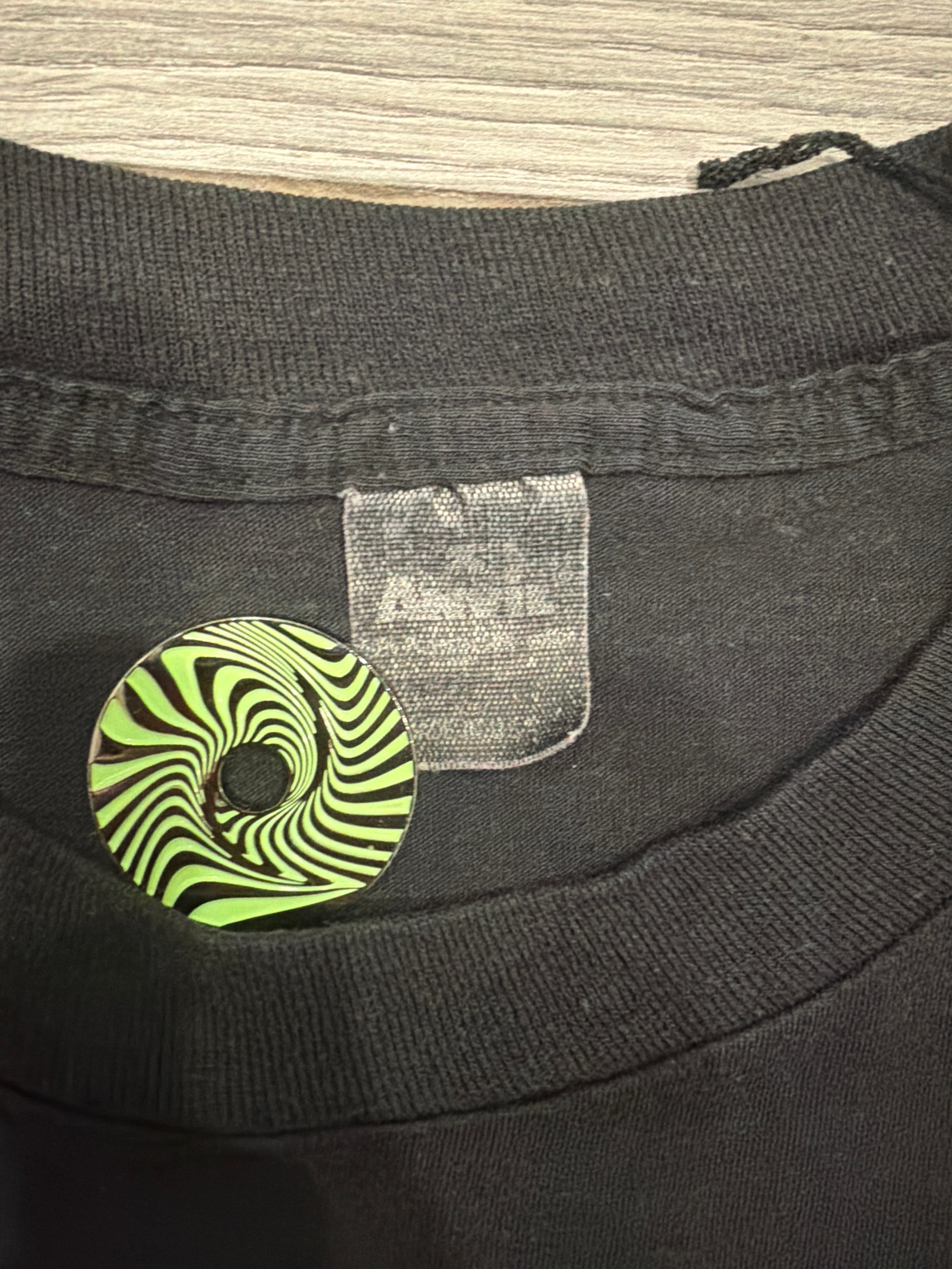 1989 Batman Cowell Big Face Purple Blue Black T-Shirt Medium