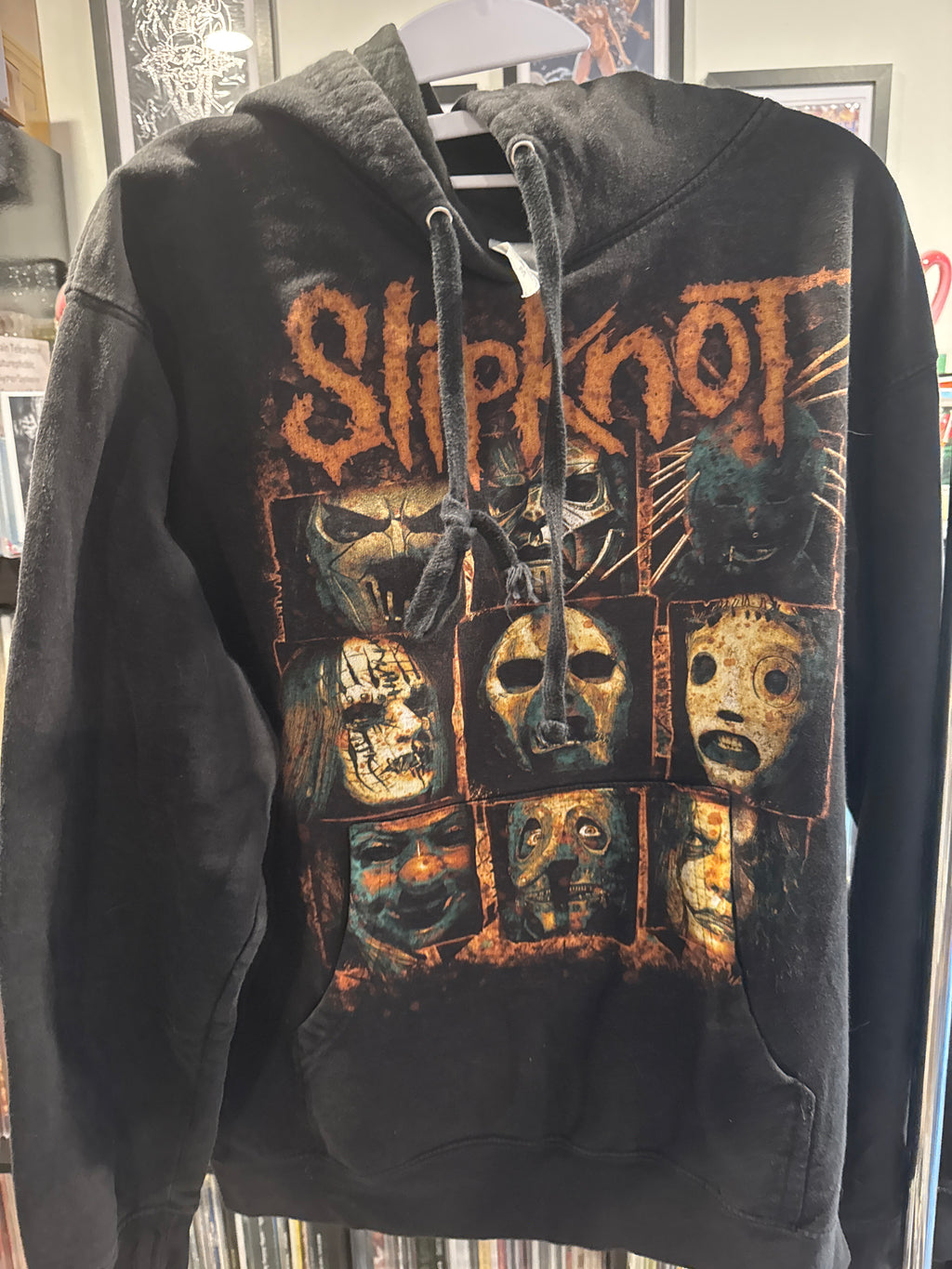Slipknot Huge Graphic Hoodie M Black Band Members