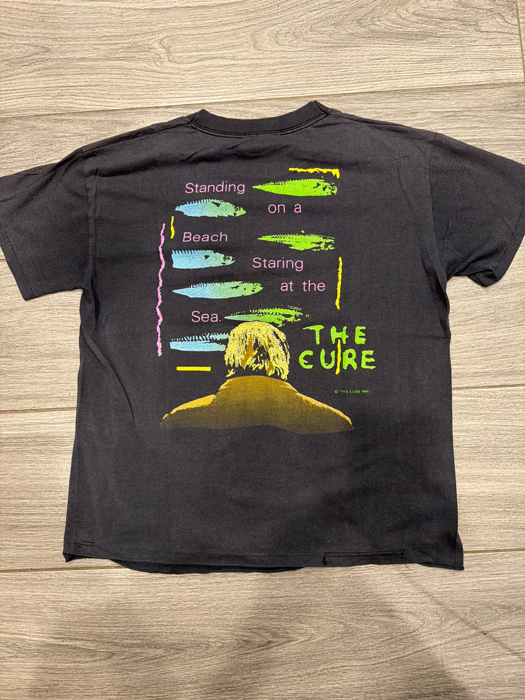 1986 The Cure Standing on a Beach Staring at the Sea Medium T-Shirt