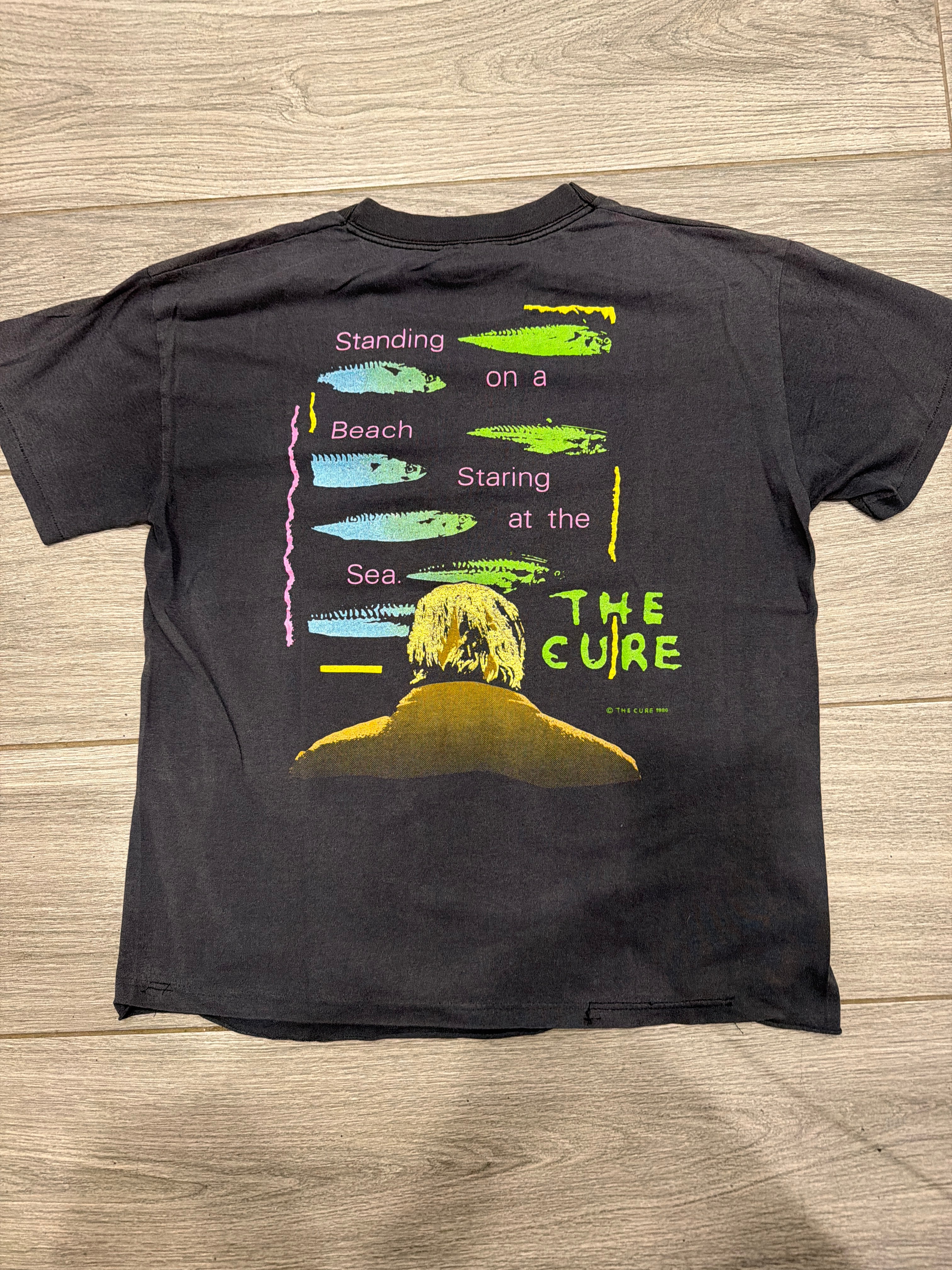 1986 The Cure Standing on a Beach Staring at the Sea Medium T-Shirt