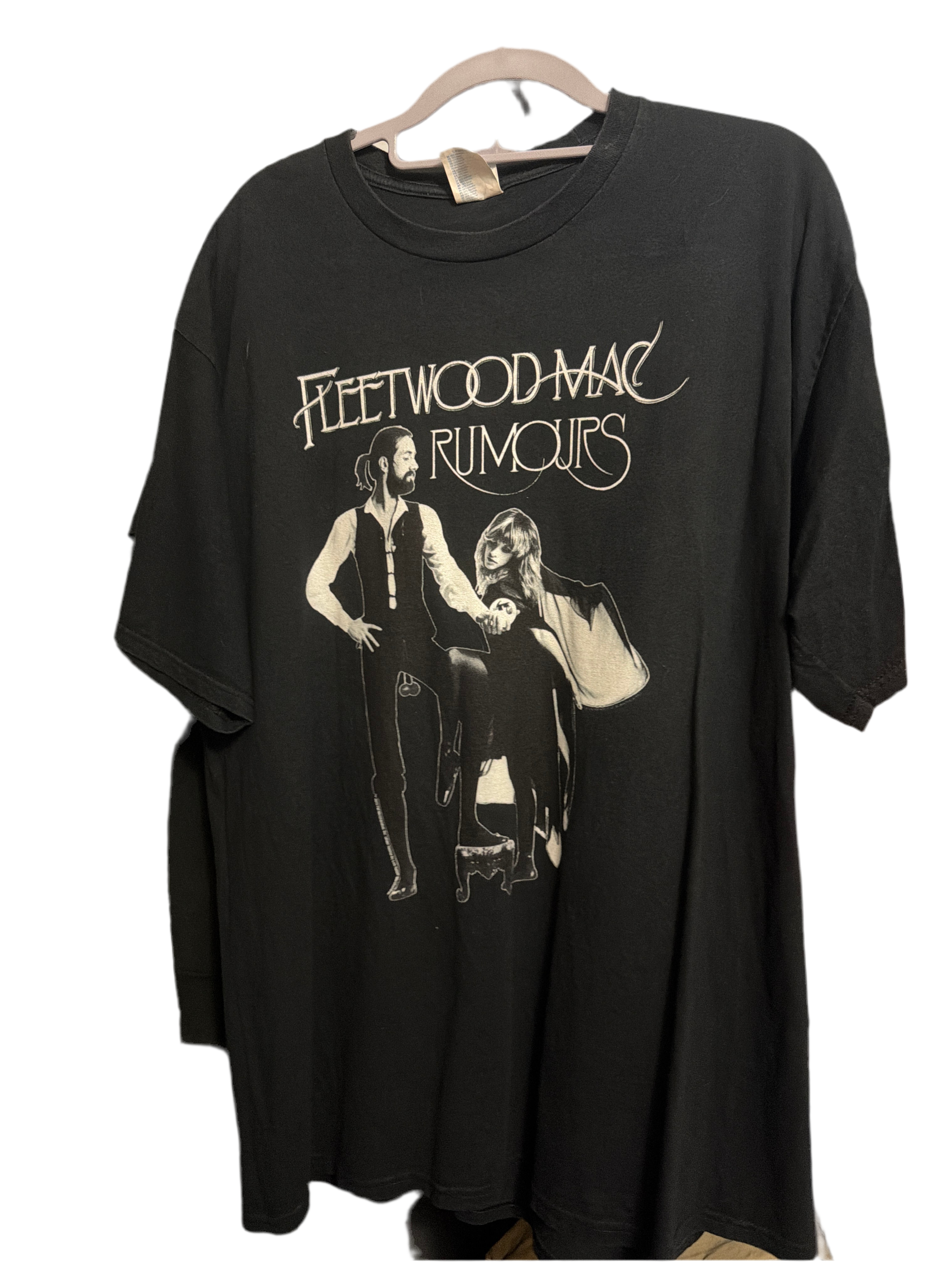 Fleetwood Mac Rumors Album Cover Black T Shirt 2XL Nicks Buckingham