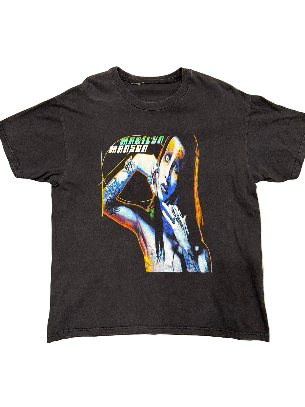 1995 Marilyn Manson Sweet Dreams Goth Metal Black T-Shirt Large