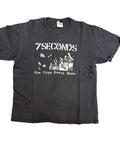 7 Seconds True Roots Show 2000 Tour Double Sided Hard Core Black T-Shirt Large