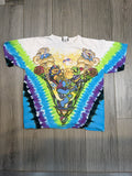 90s Grateful Dead Egypt Tour Liquid Blue Tie Dye T-Shirt Medium