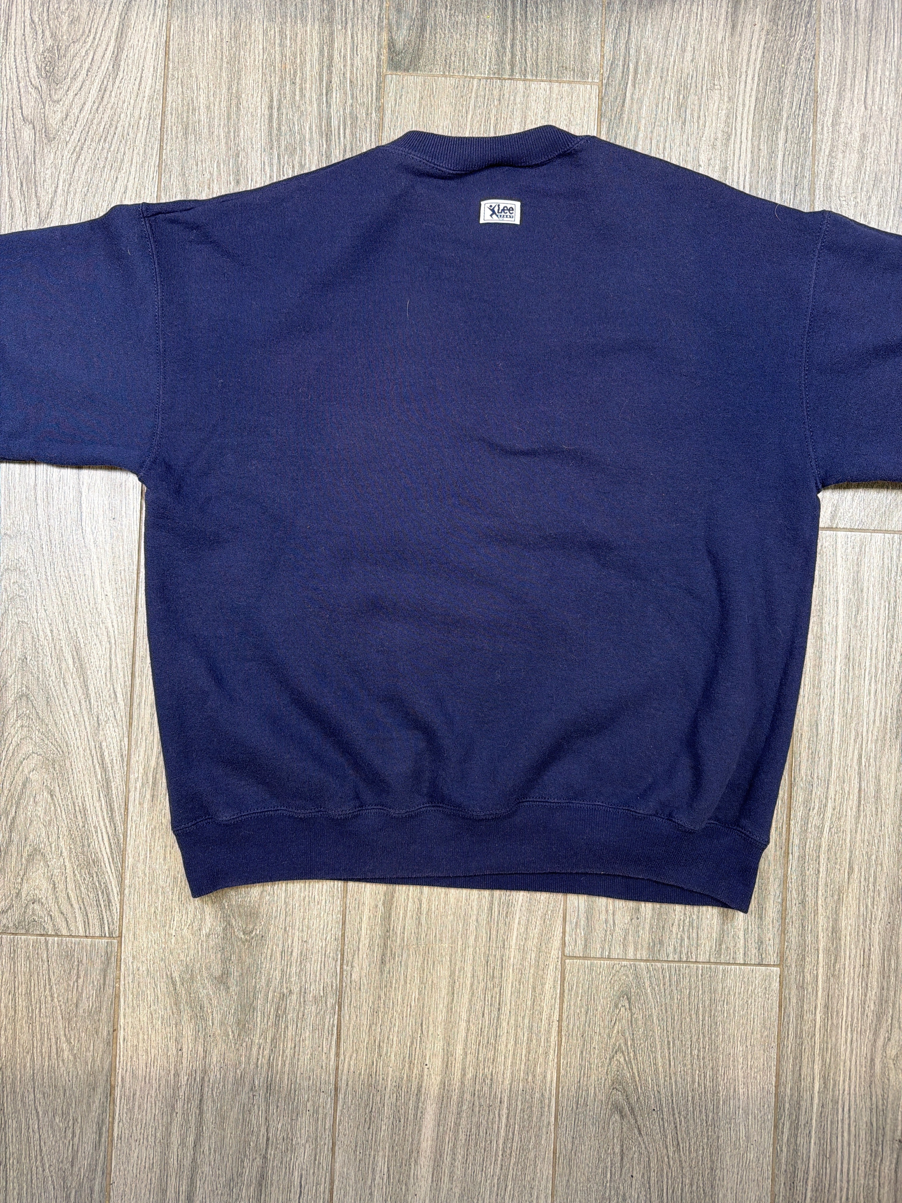Cleveland Indians '95 World Series Champions Navy Crewneck Sweater Large