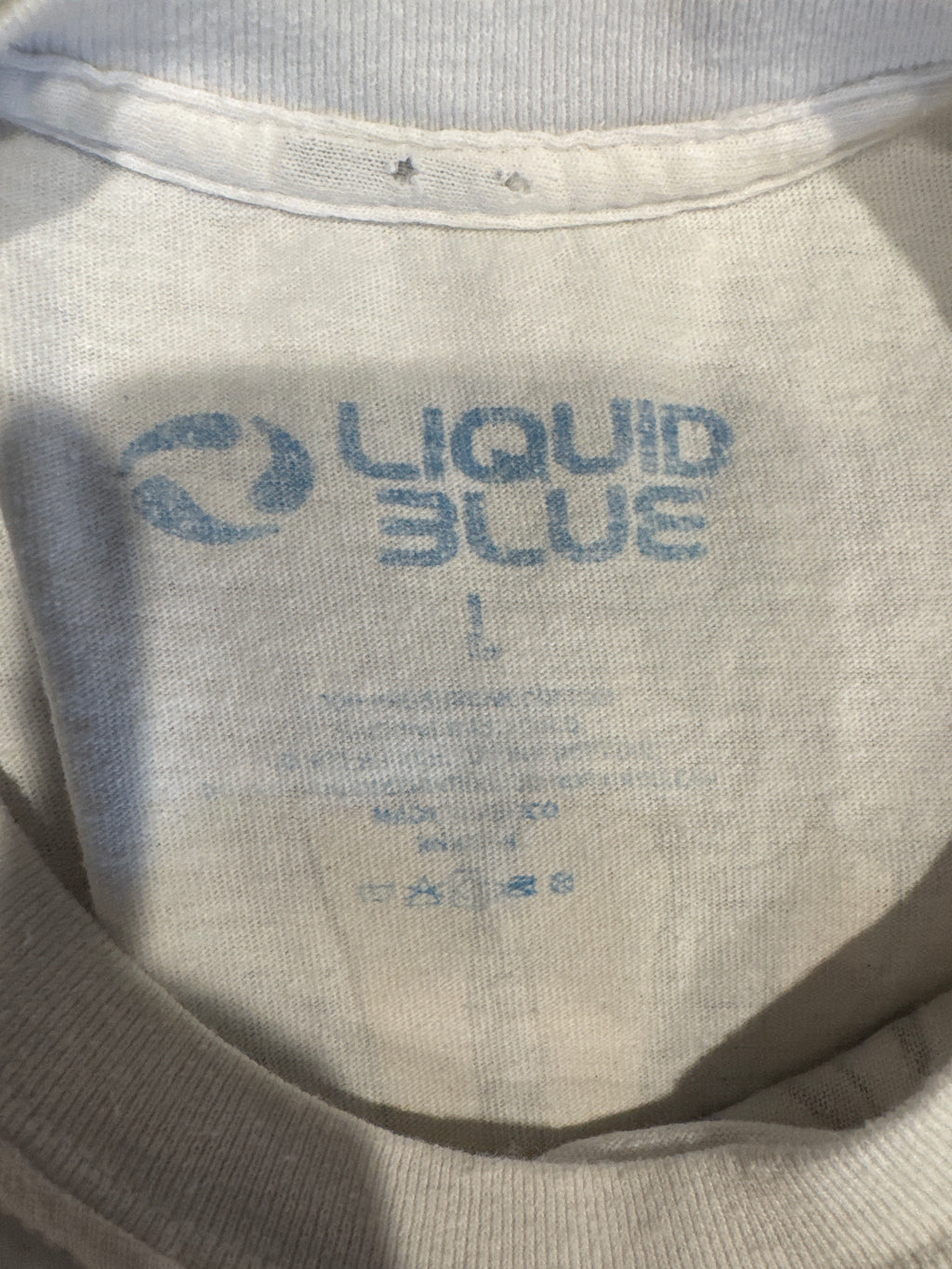 Grateful Dead High Gate Liquid Blue Vermont White T-Shirt Large