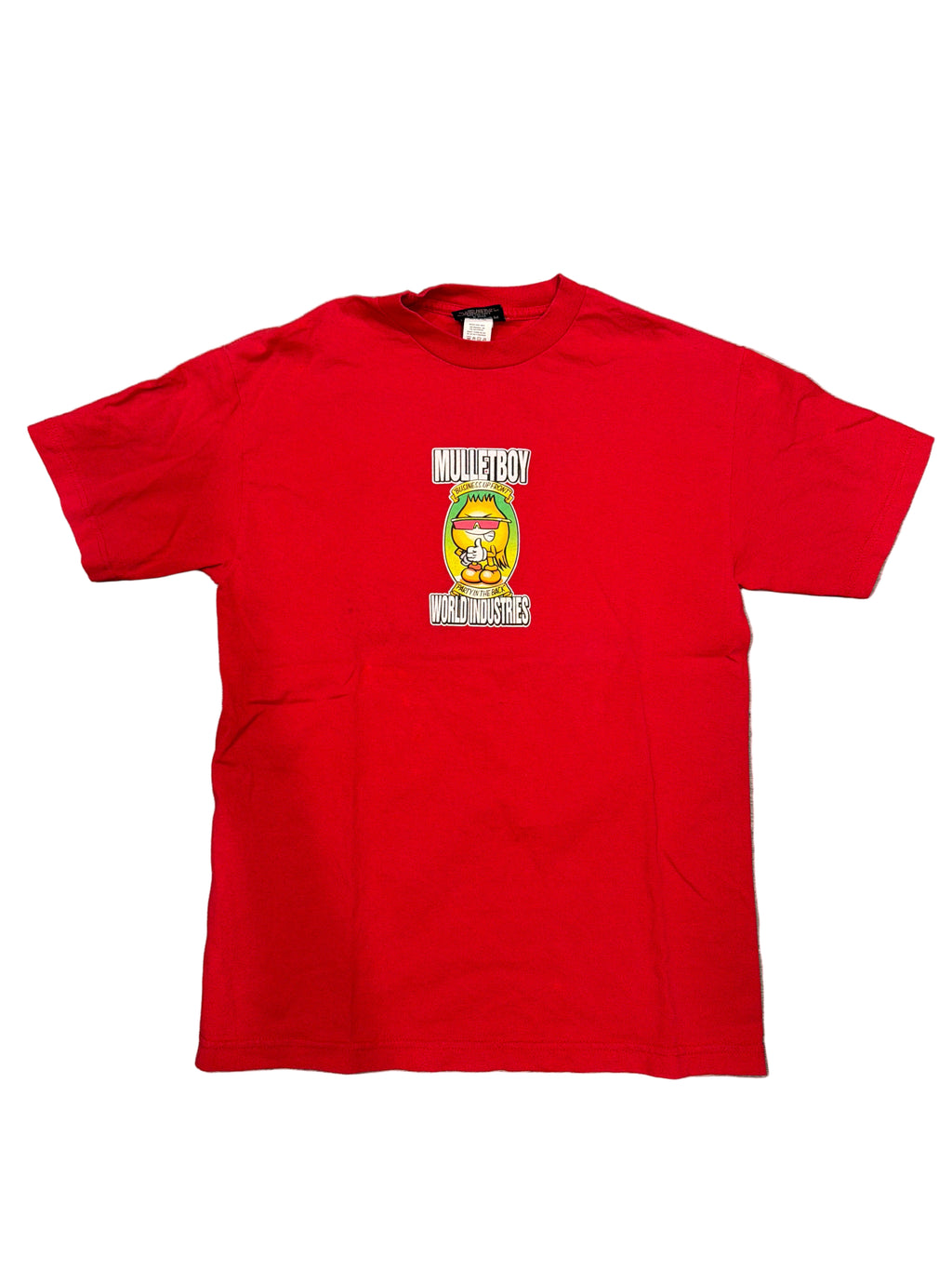 00s Mullet Boy World Industries Skate Skateboard T-Shirt Medium