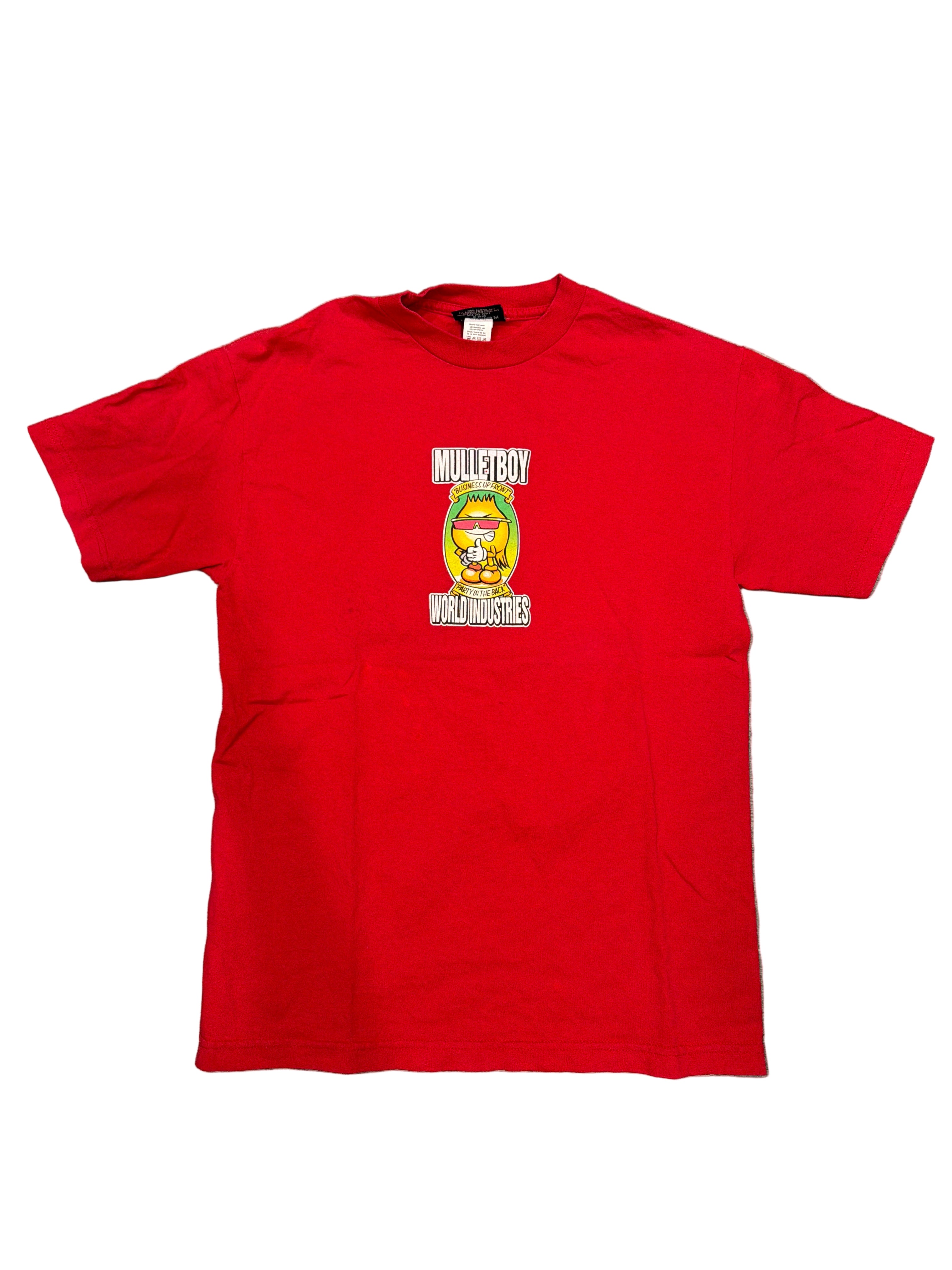 00s Mullet Boy World Industries Skate Skateboard T-Shirt Medium