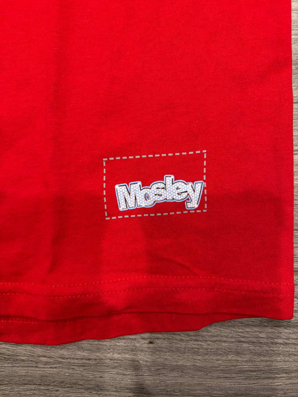 00s Shorty's Anthony Mosley Skate Bling Logo Red T-Shirt Large