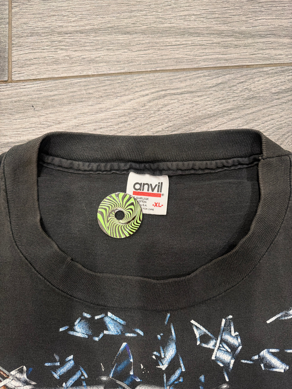 90s Charlotte Hornets Shattered Backboard Anvil T-Shirt XL